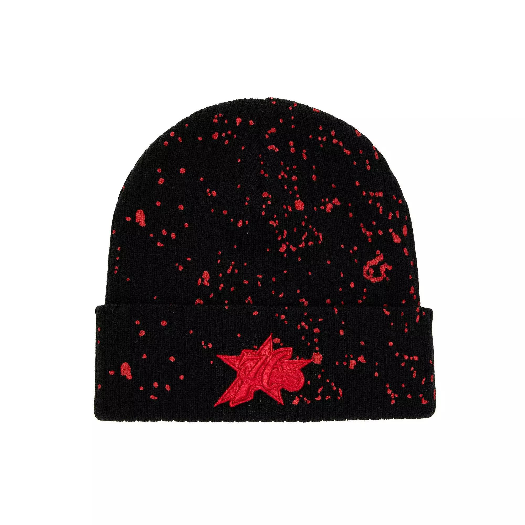 Men's Mitchell & Ness  Black Philadelphia 76ers Nep Speckle Cuffed Knit Hat, 76r Black Product Image