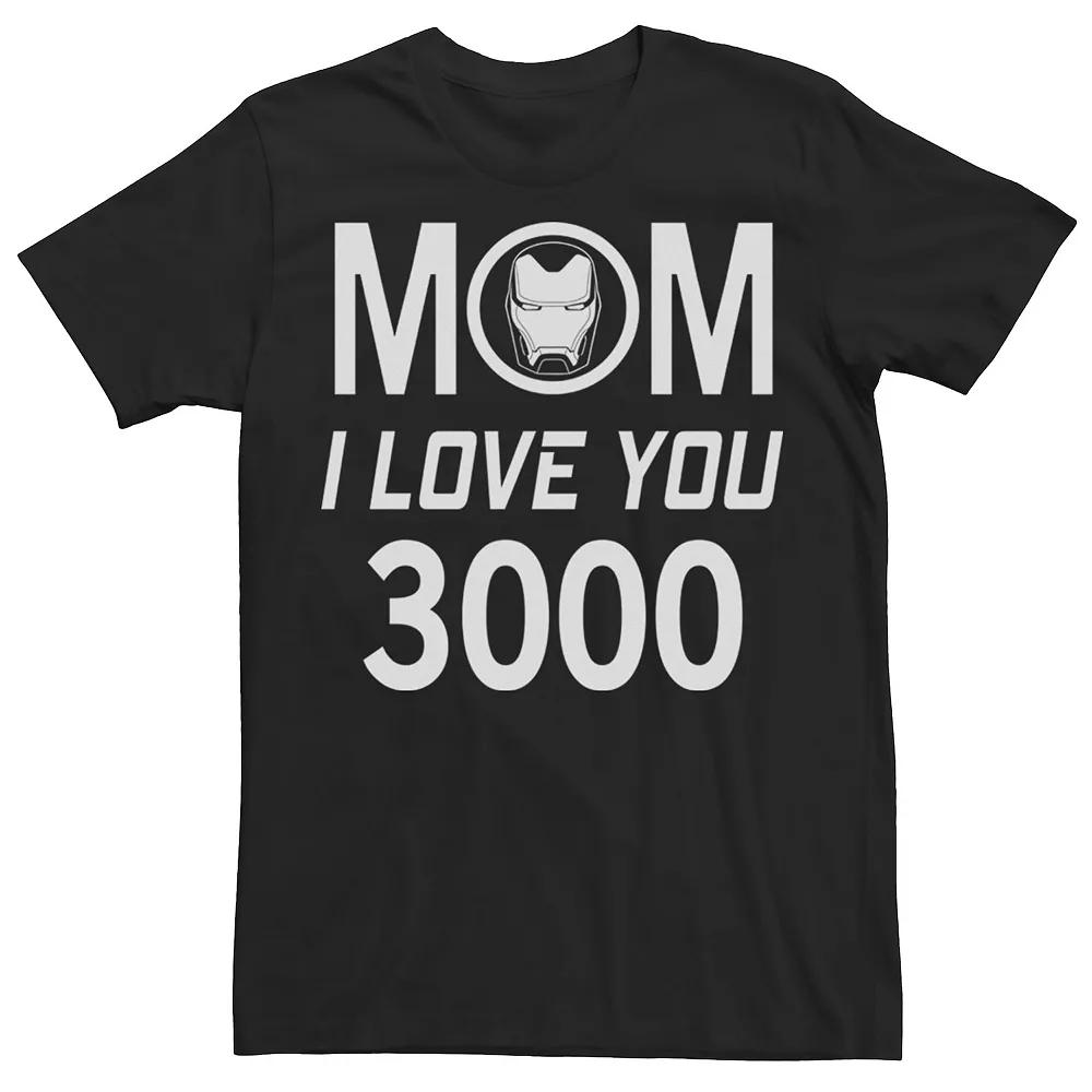 Men's Marvel Iron Man Mom I Love You 3000 Mother's Day Graphic Tee,  Product Image