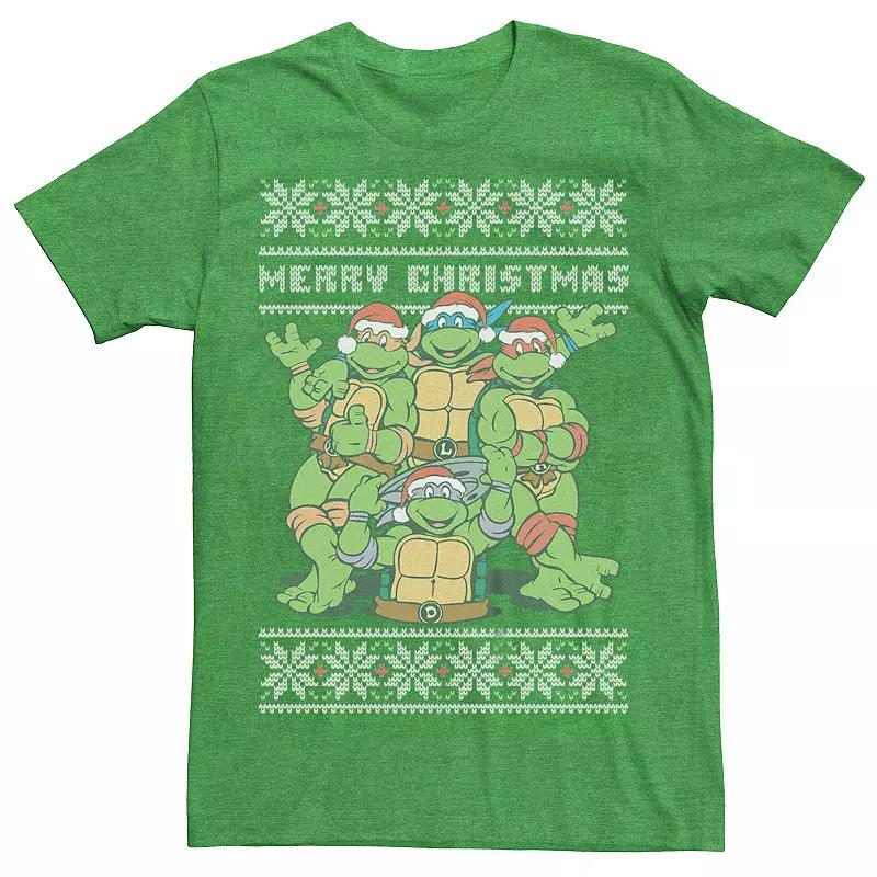 Men's Teenage Mutant Ninja Turtles Merry Christmas Sweater Graphic Tee,  Product Image