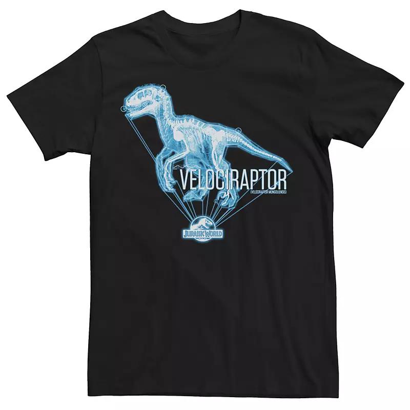 Men's Jurassic World Velociraptor Hologram Title Logo Tee,  Product Image