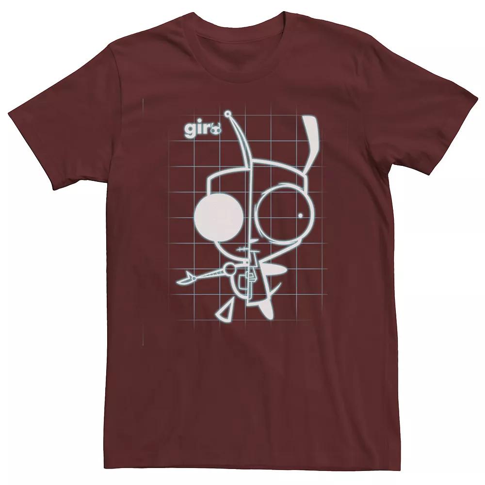 Men's Invader Zim Gir Schematic Tee,  Product Image