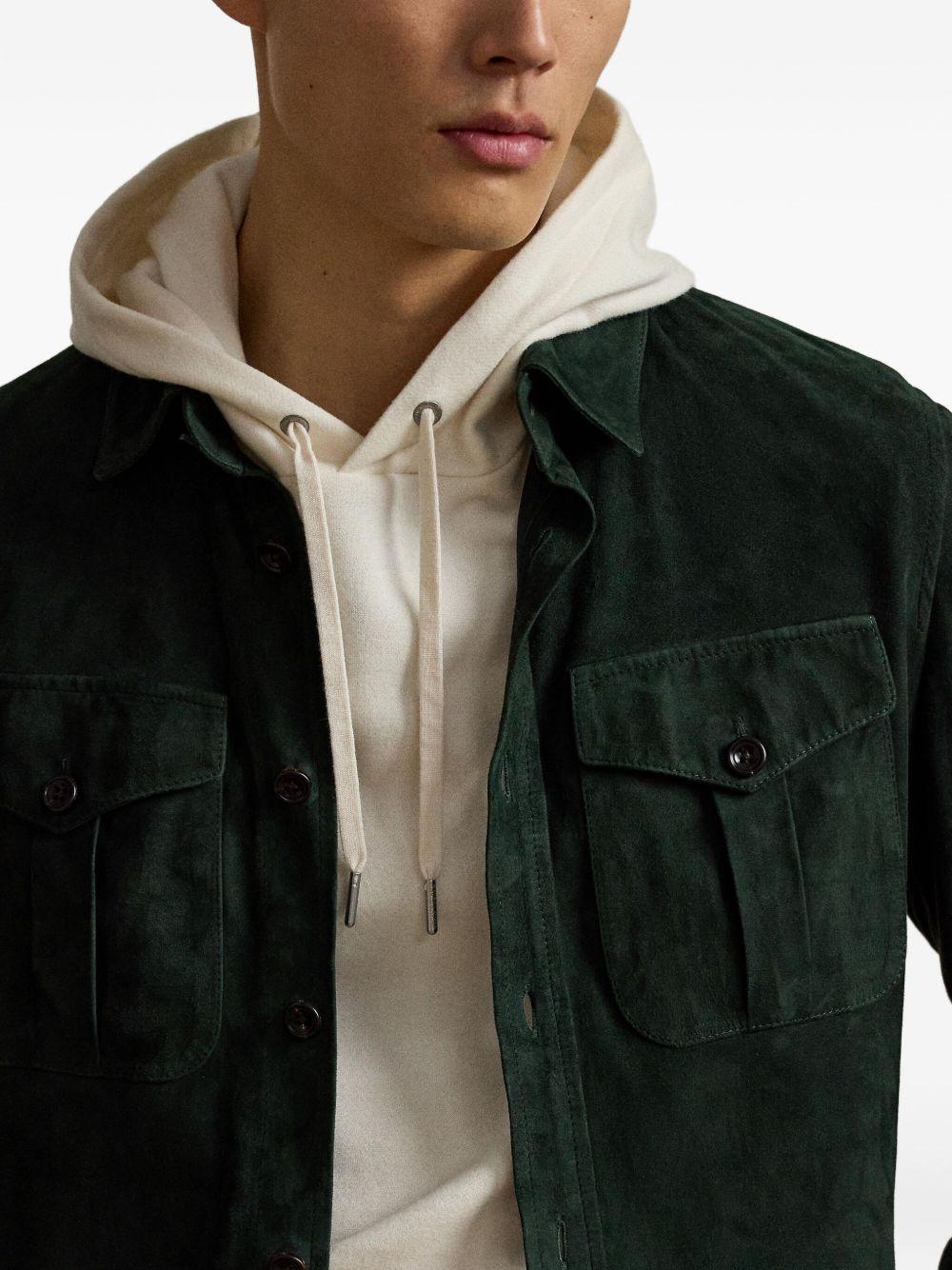 suede shirt jacket Product Image