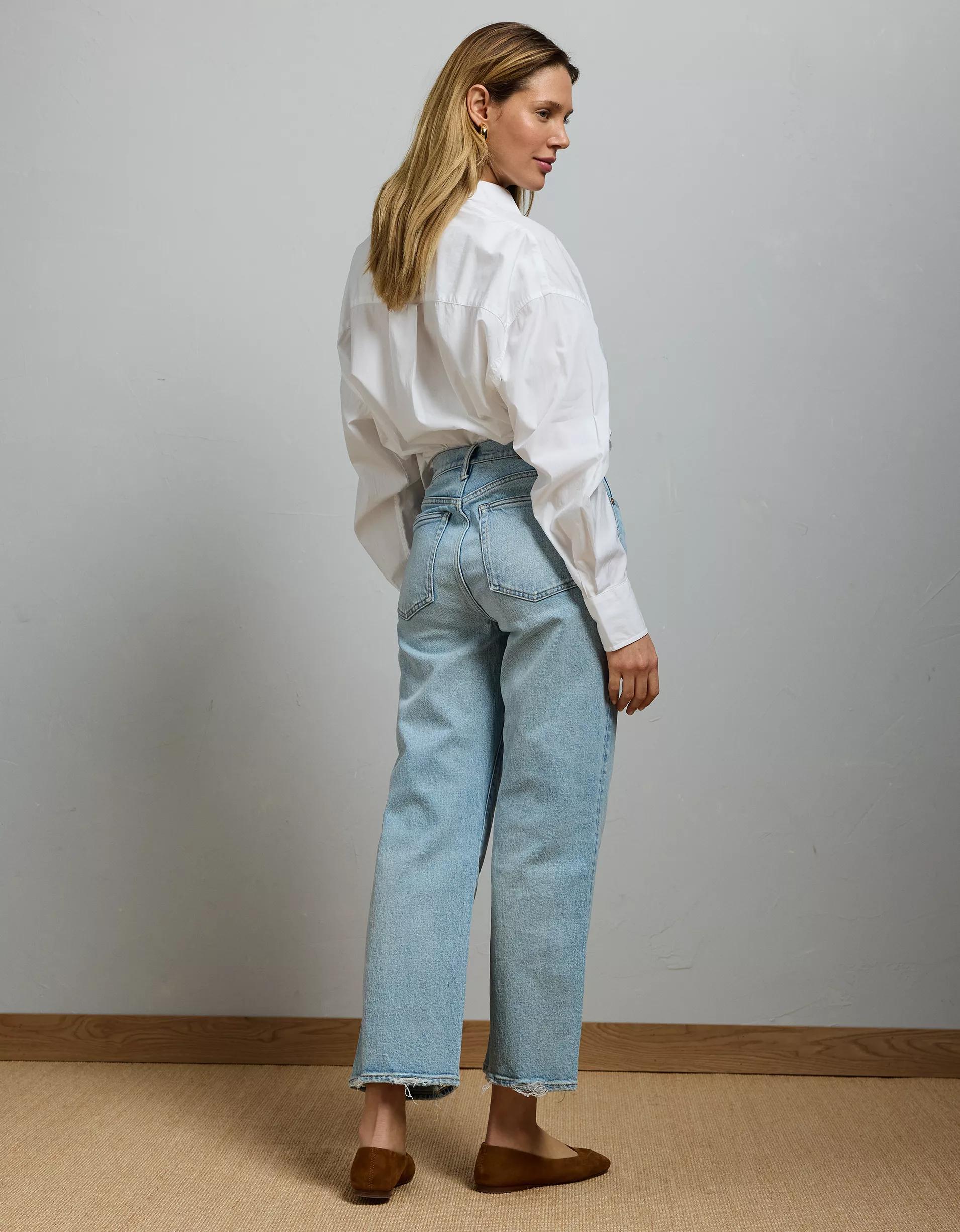 AE77 Premium Bootcut Crop Jean Product Image