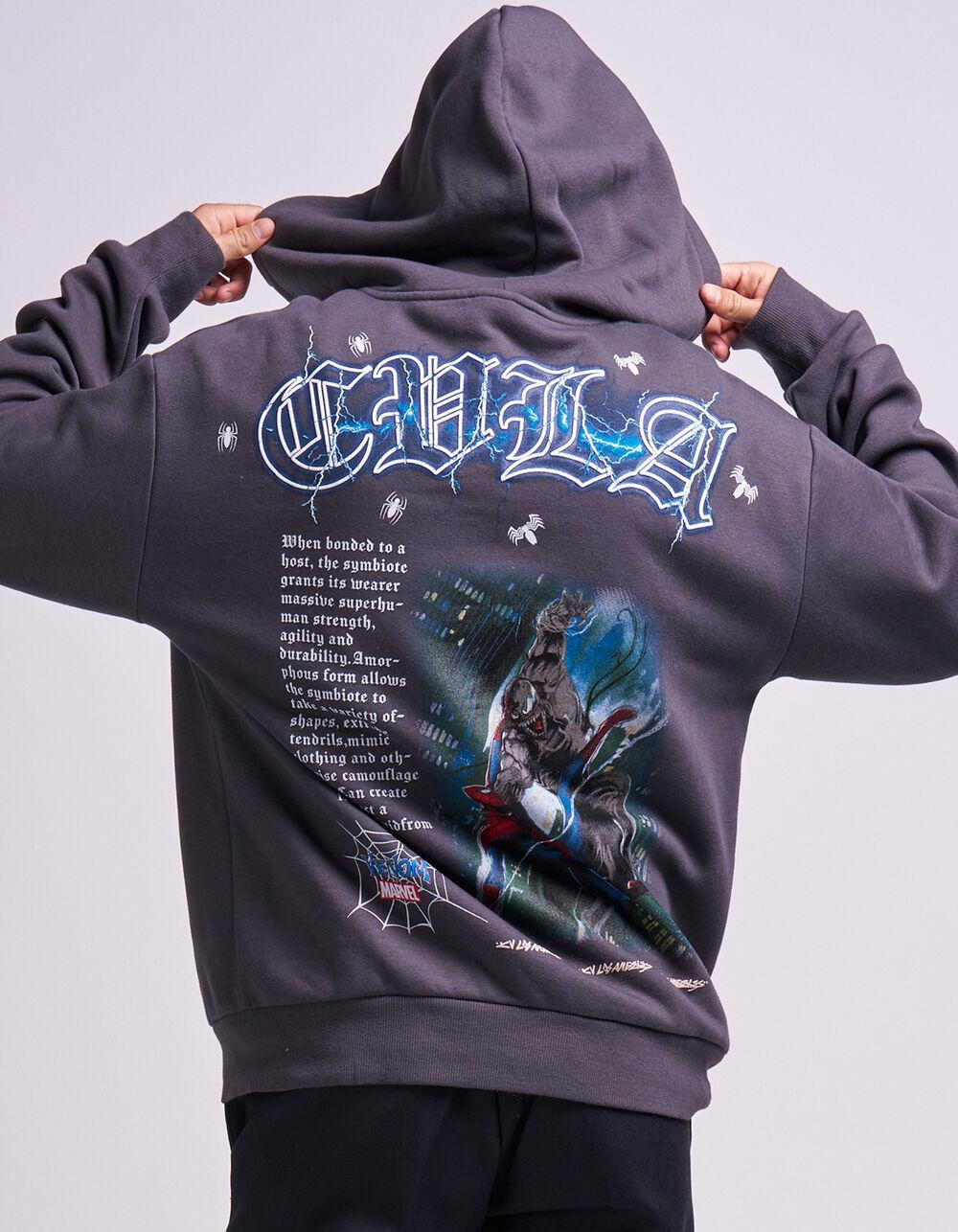 CVLA x Venom Attack Mens Zip-Up Hoodie - CHARCOAL Product Image