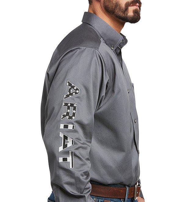 Ariat Classic Fit Team Logo Long Sleeve Twill Shirt Product Image