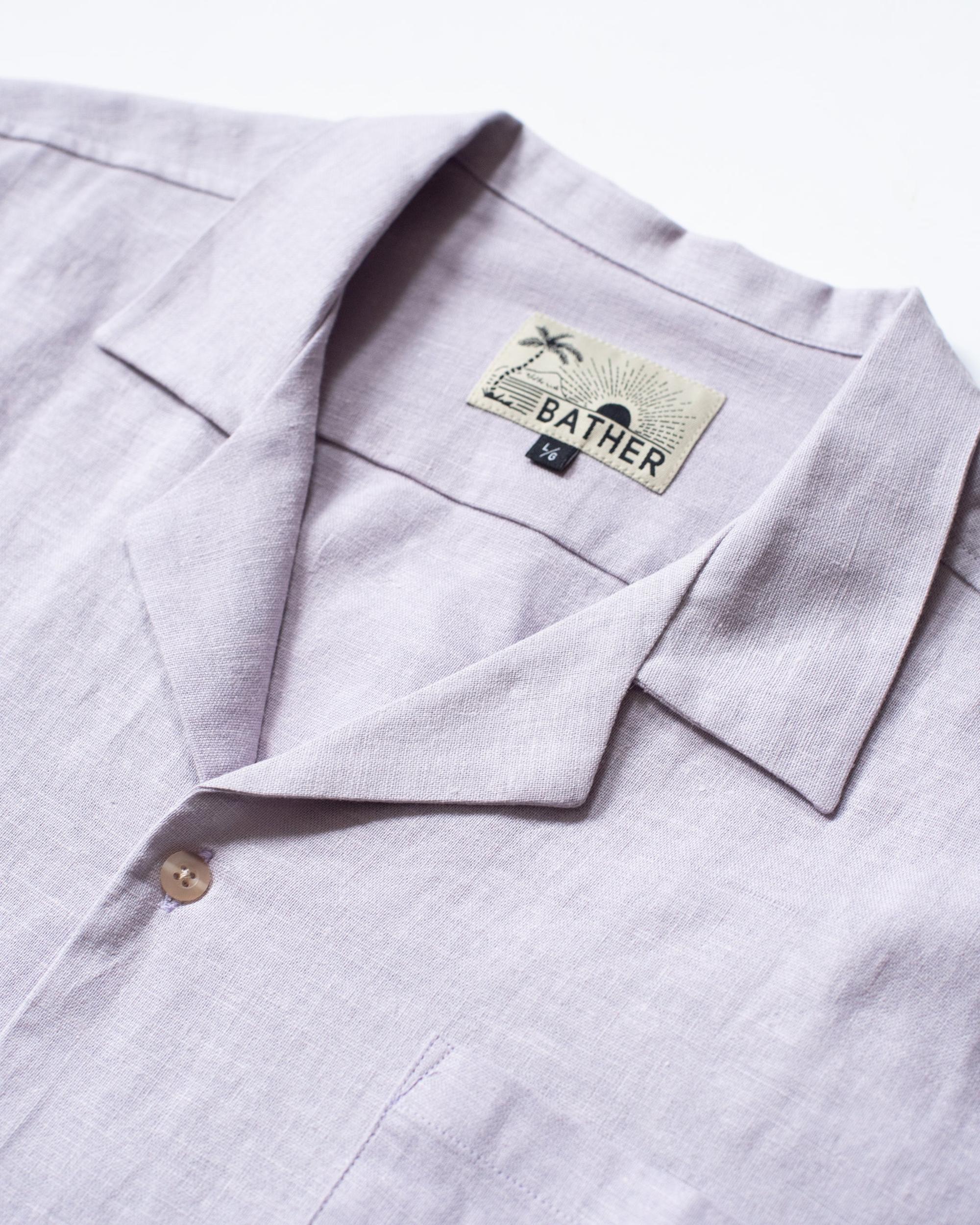 Lavender Linen Traveler Shirt Product Image