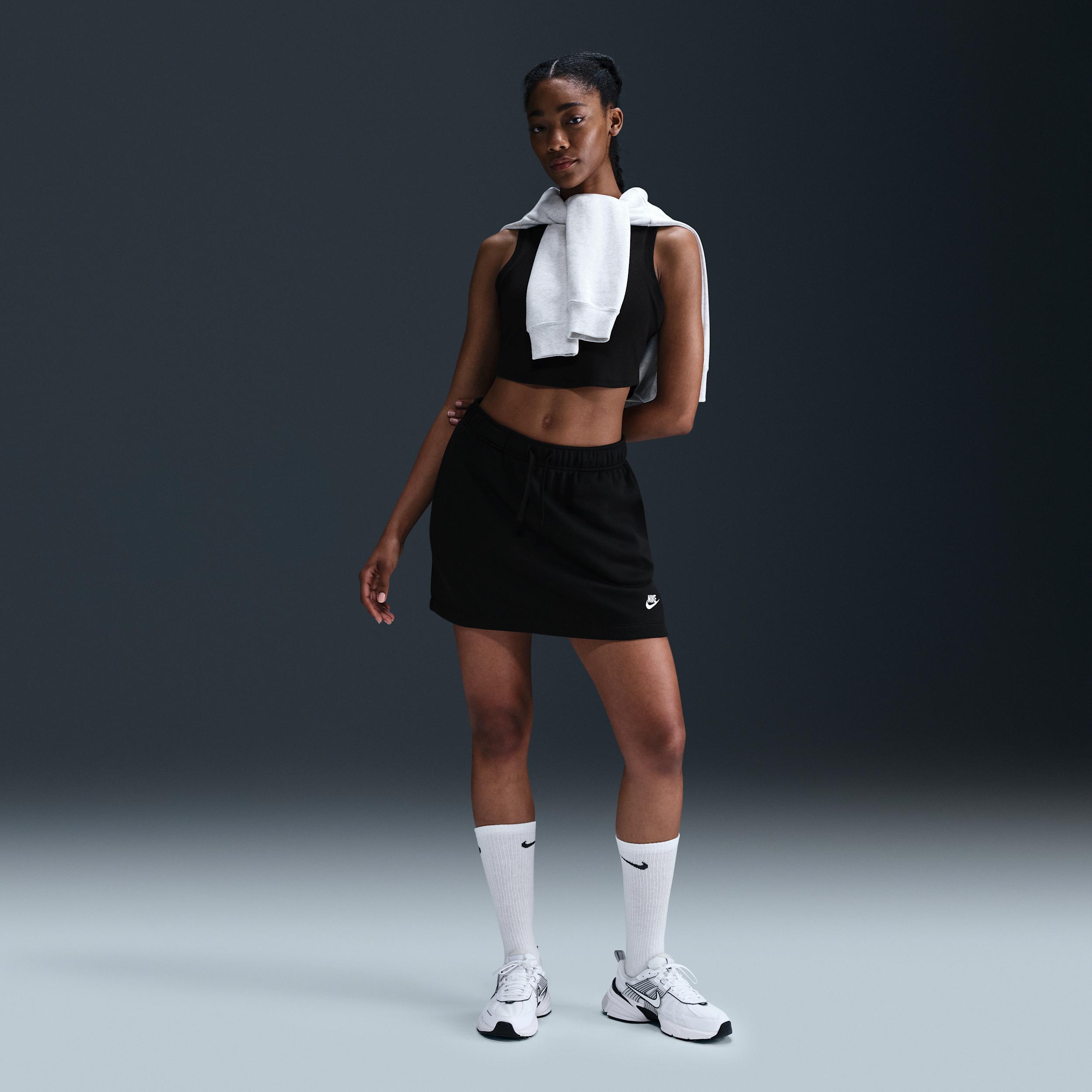 Womens Nike Sportswear Club Fleece Mid-Rise Skirt | HV2344-699 Product Image