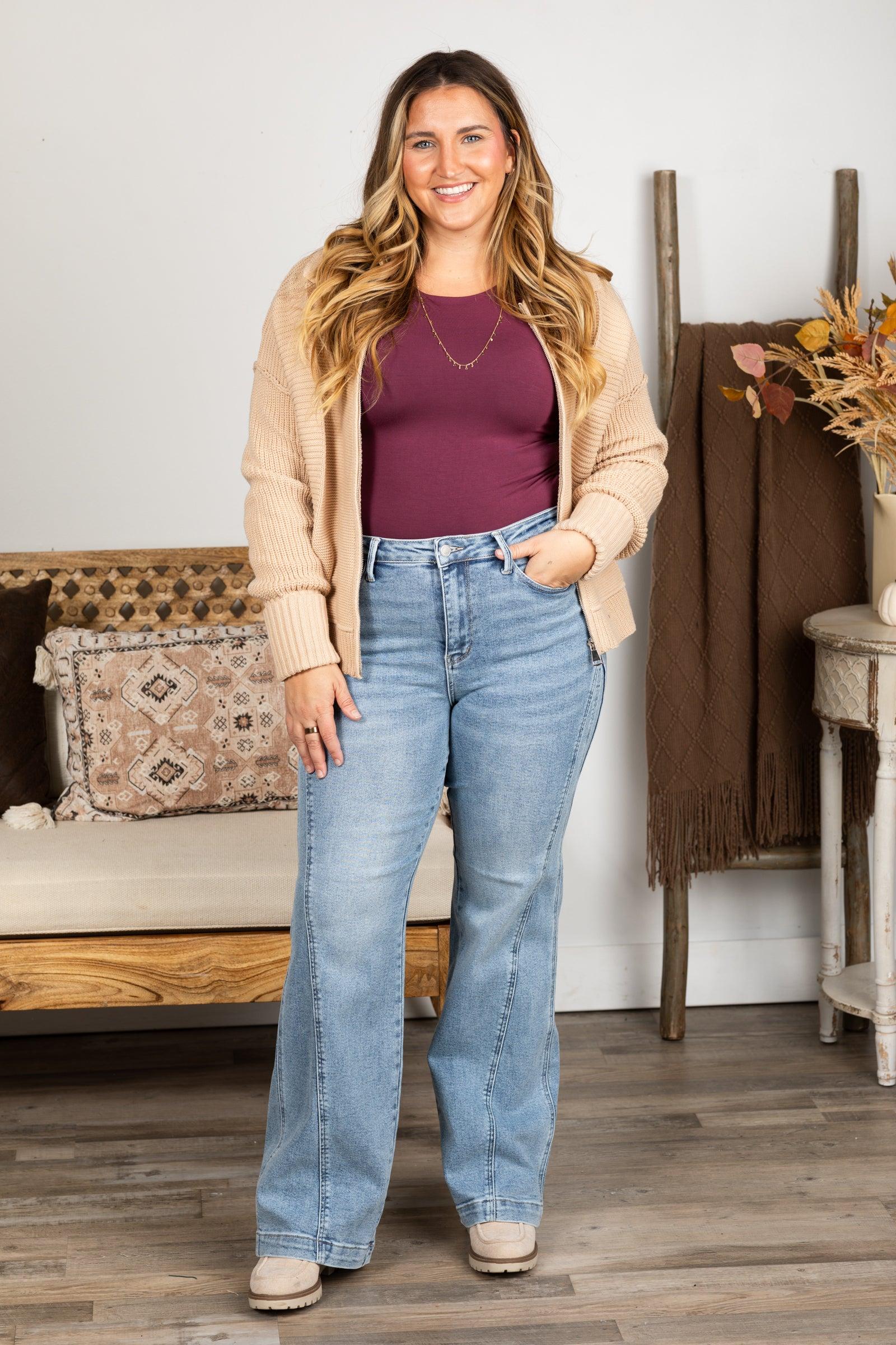 Judy Blue Side Seam Insert Detail Retro Jean Product Image