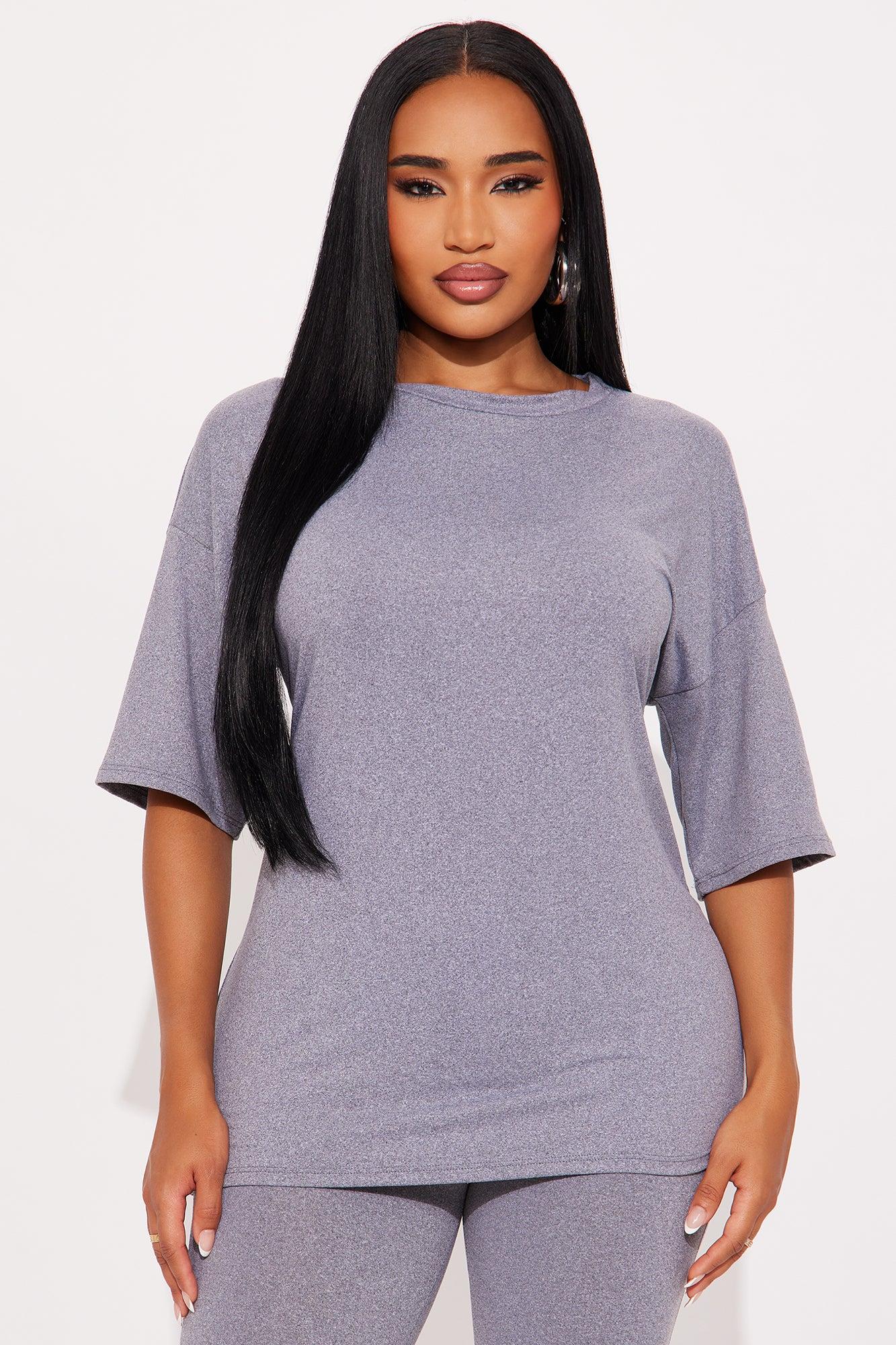 Weekend Vibes Capri Set - Heather Grey Female Product Image