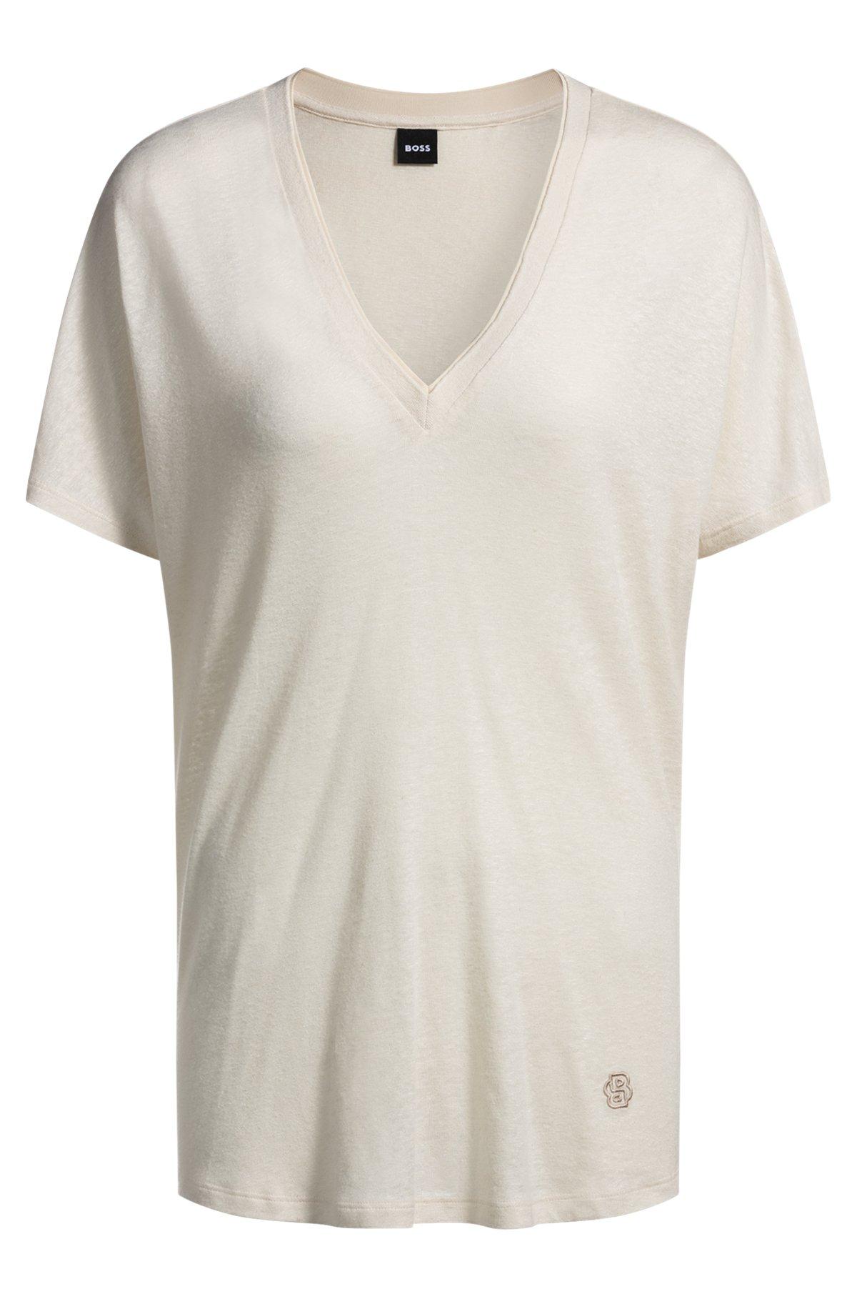 V-neck T-shirt with Double B monogram Product Image