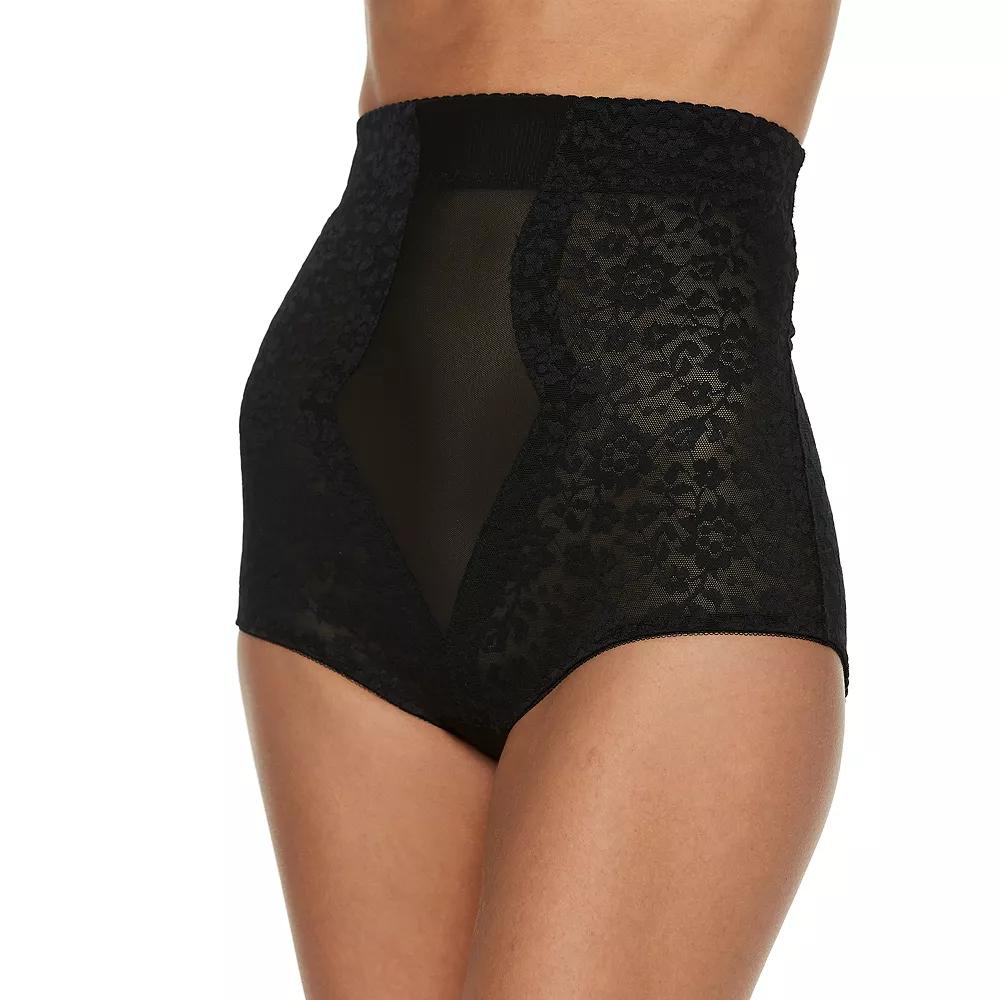 Women's Lunaire Firm Control High-Wasit Lace Brief 469-K, Size: 2XL, Black Product Image