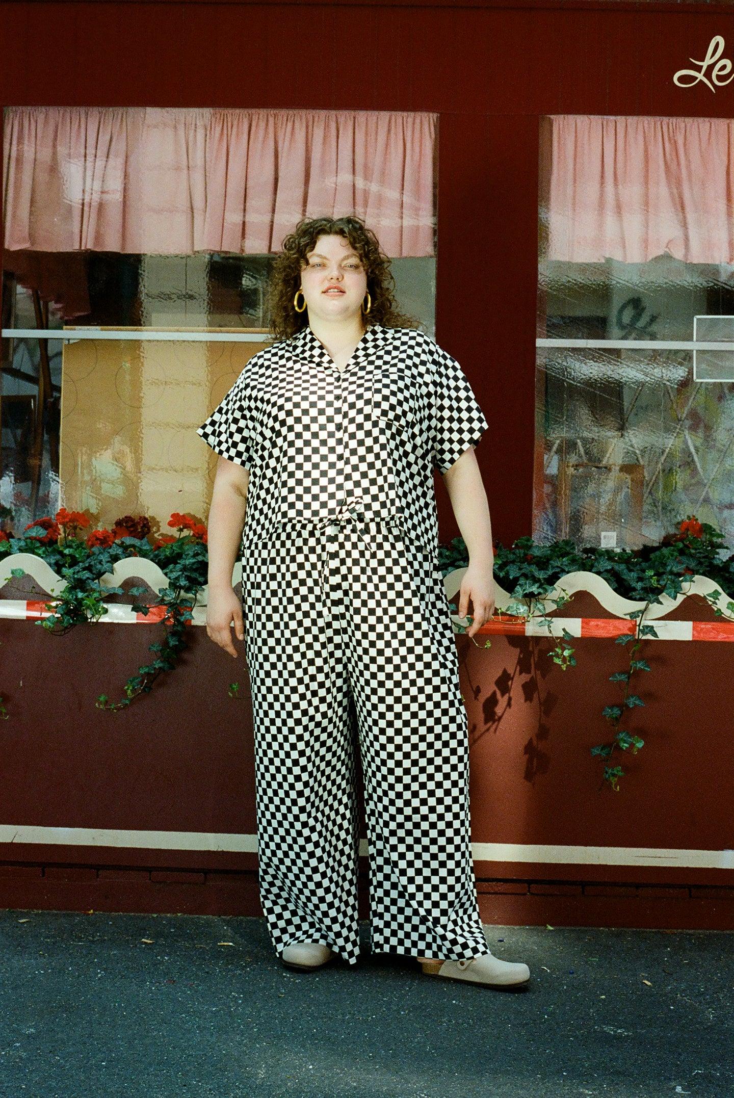 Archive | Lounge Top - Black Check Product Image