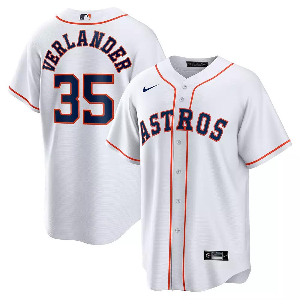 Mens Nike Justin Verlander Houston Astros Home Replica Player Name Jersey Product Image