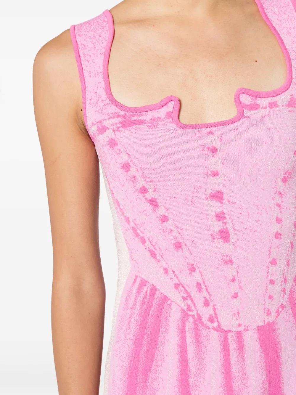 Poppy trompe-l&apos;oeil mini dress Product Image