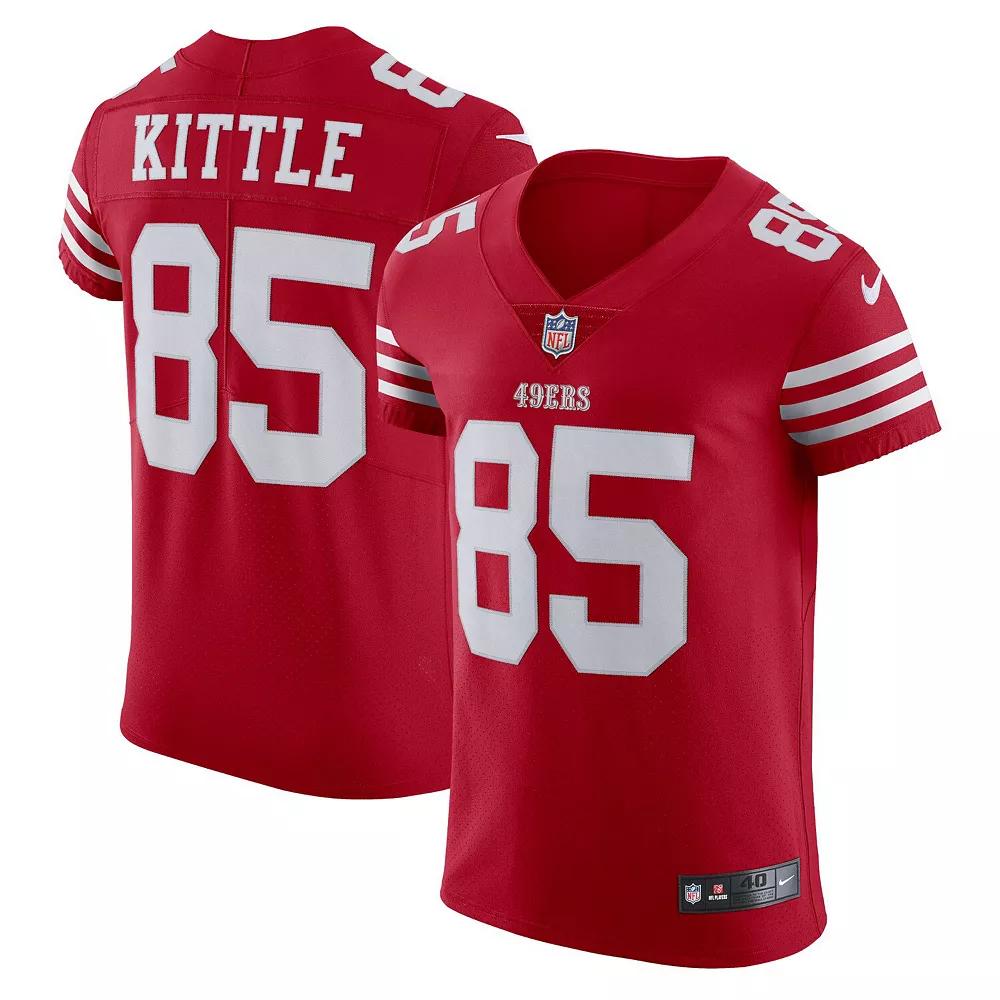Men's Nike George Kittle Scarlet San Francisco 49ers Vapor Elite Jersey,  Product Image