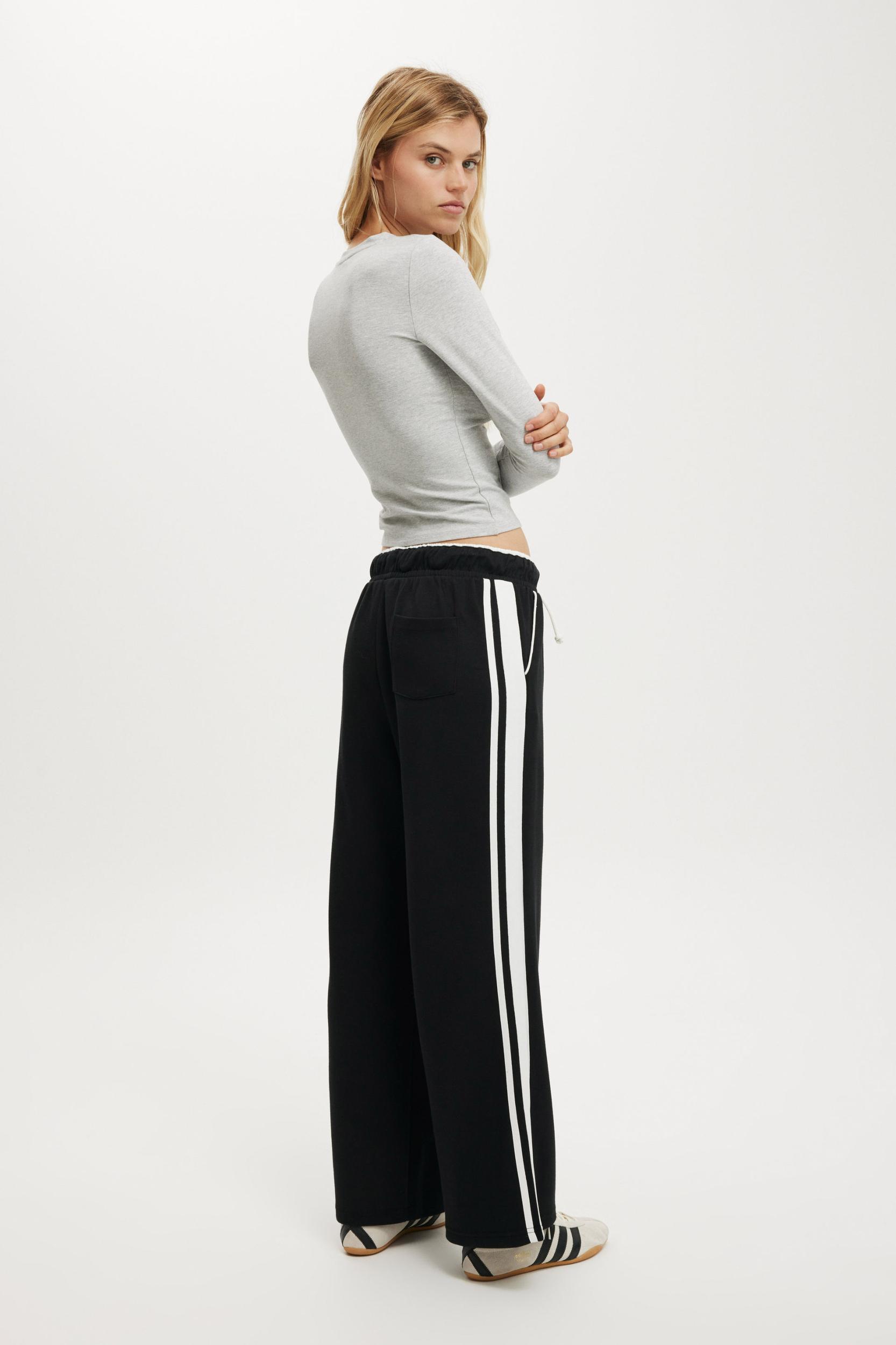 Contrast Wide Leg Sweatpant Product Image