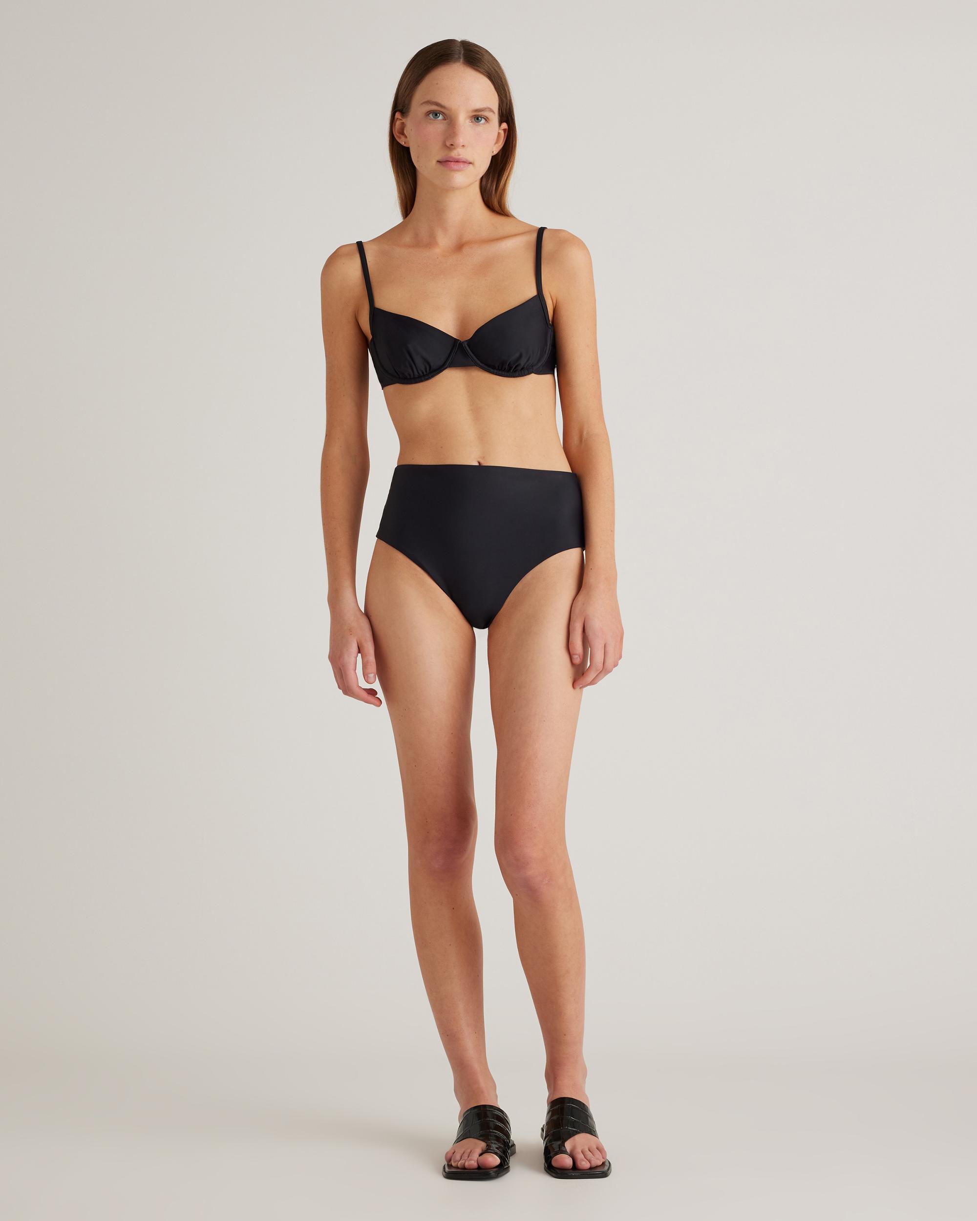 Quince | Women's Italian Demi Bikini Top 78% Recycled Polyamide, 22% Spandex Product Image