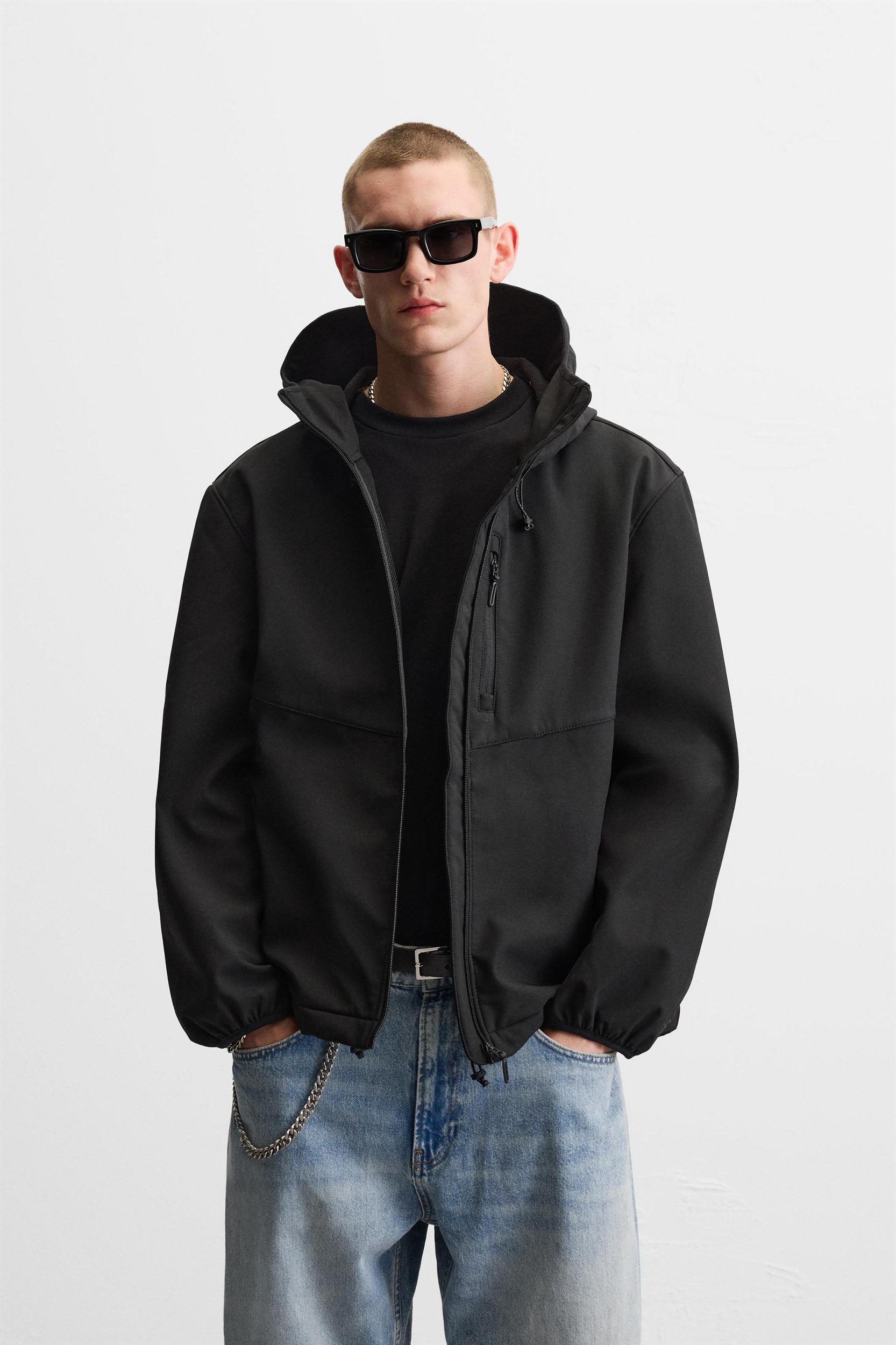 HOODED TECHNICAL JACKET Product Image