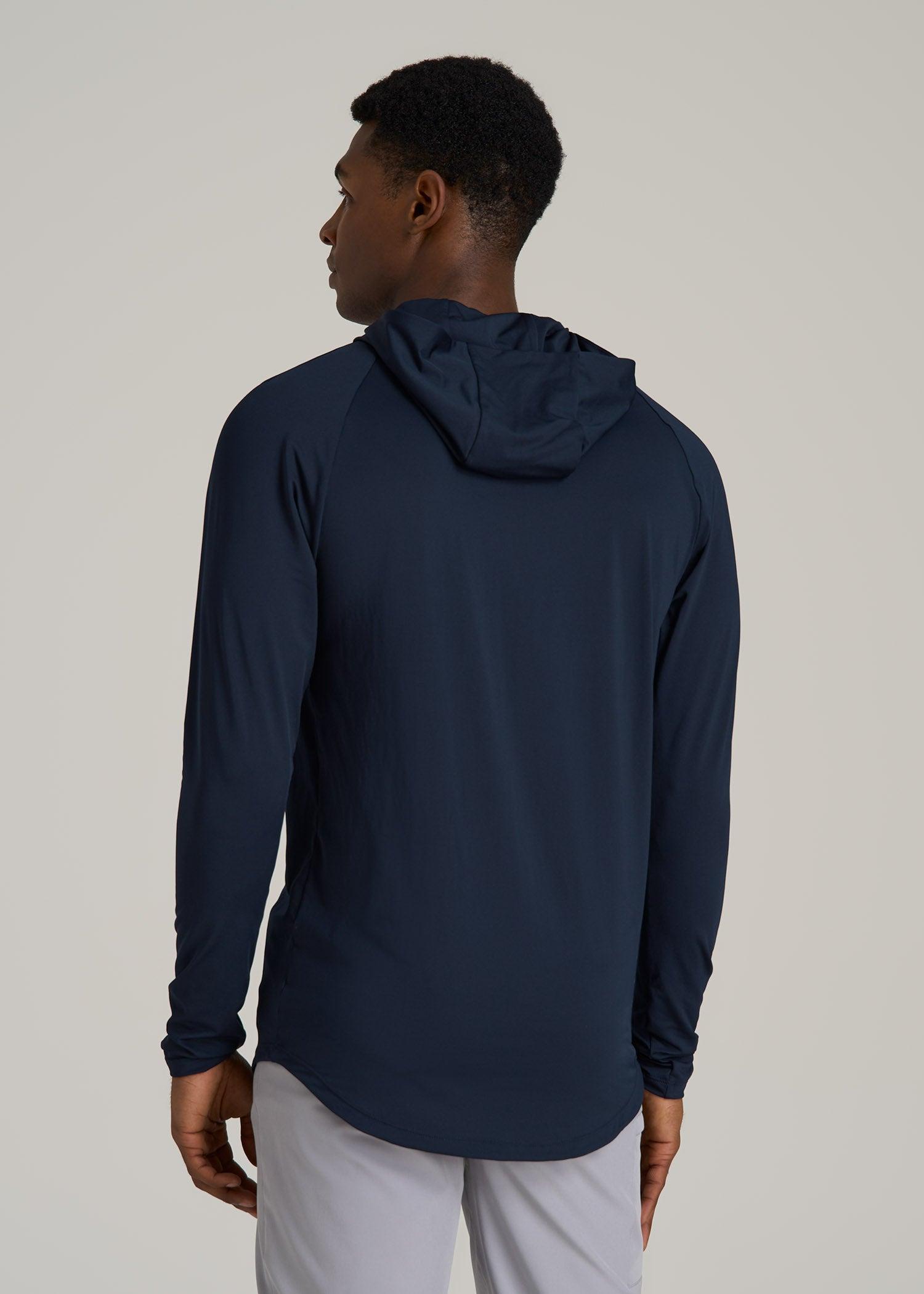 A.T. Performance Training Hoodie for Tall Men in Evening Blue Male Product Image