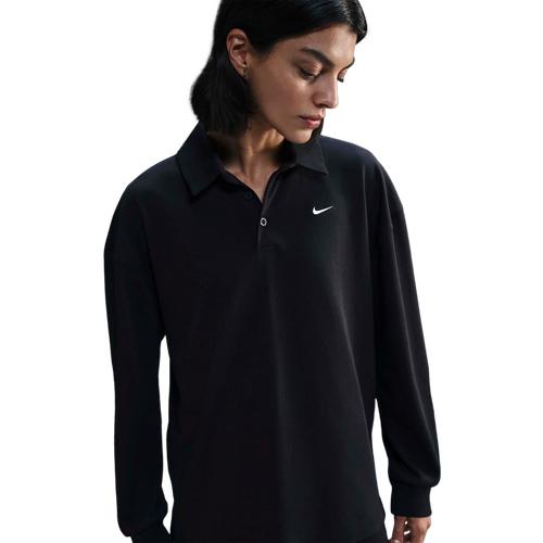 Nike Womens Nike NSW Essential Oversize Long Sleeve Polo - Womens Product Image
