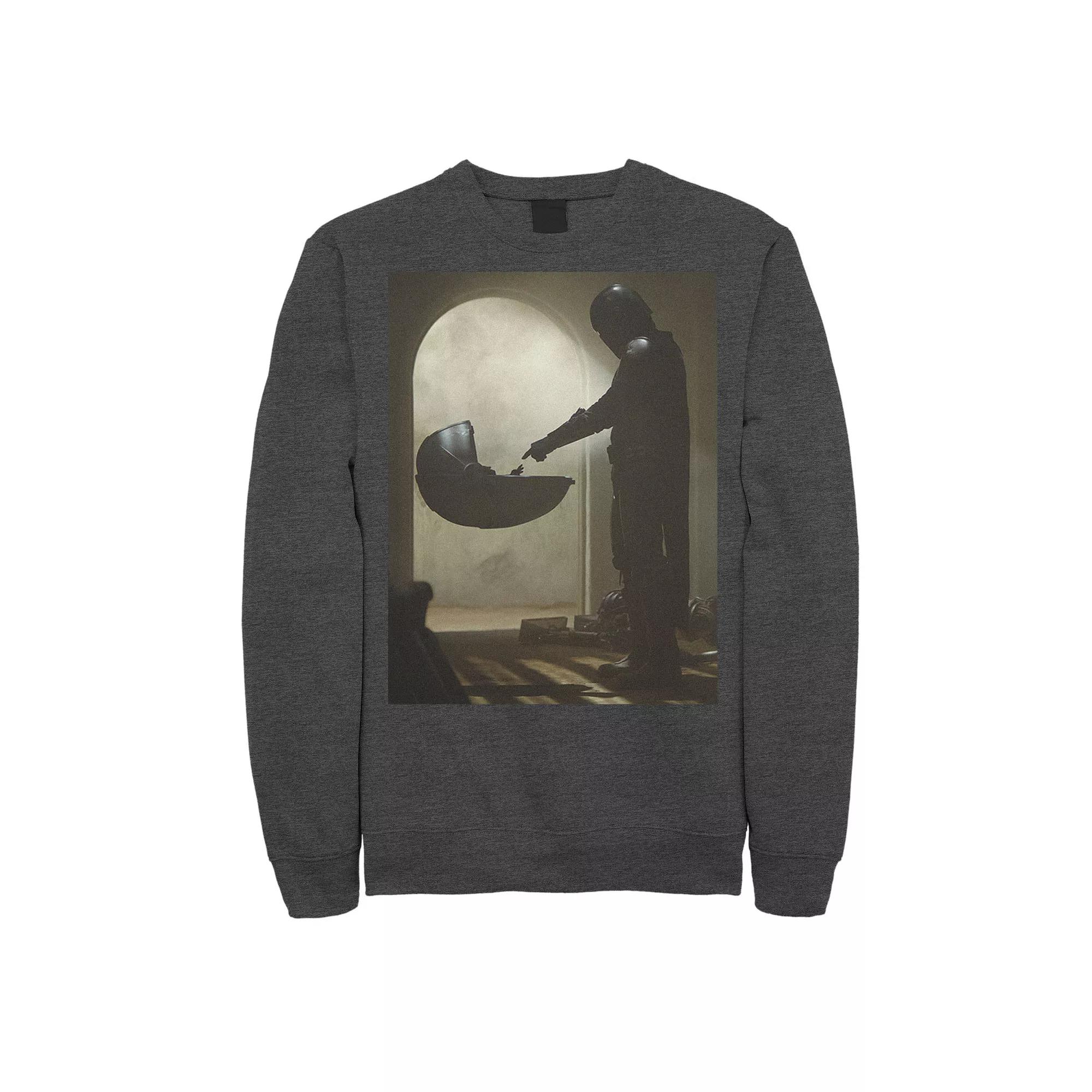 Men's Star Wars The Mandalorian The Child First Meeting Poster Sweatshirt,  Product Image
