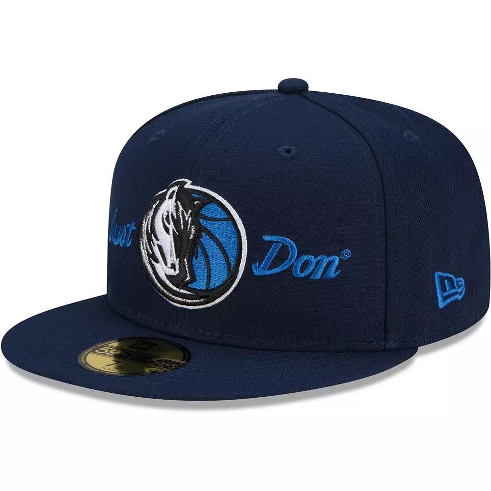 Men's New Era x Just Don Navy Dallas Mavericks 59FIFTY Fitted Hat, Size: 7, Blue Product Image