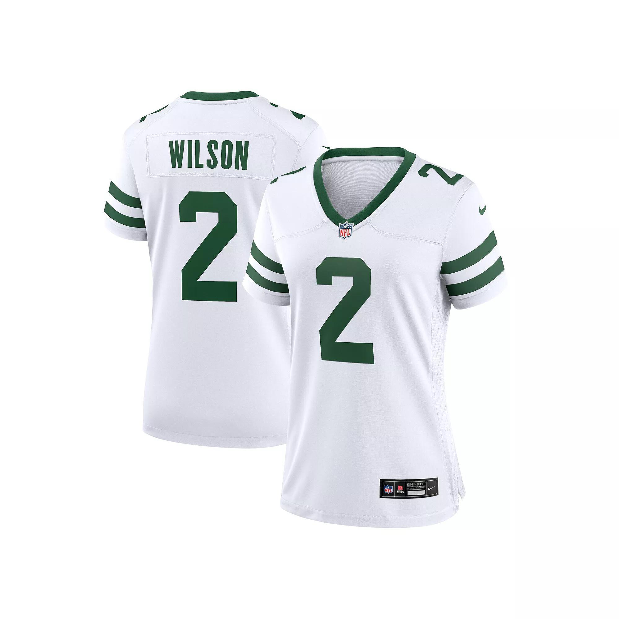 Women's Nike Zach Wilson White New York Jets Player Jersey, Size: XL Product Image
