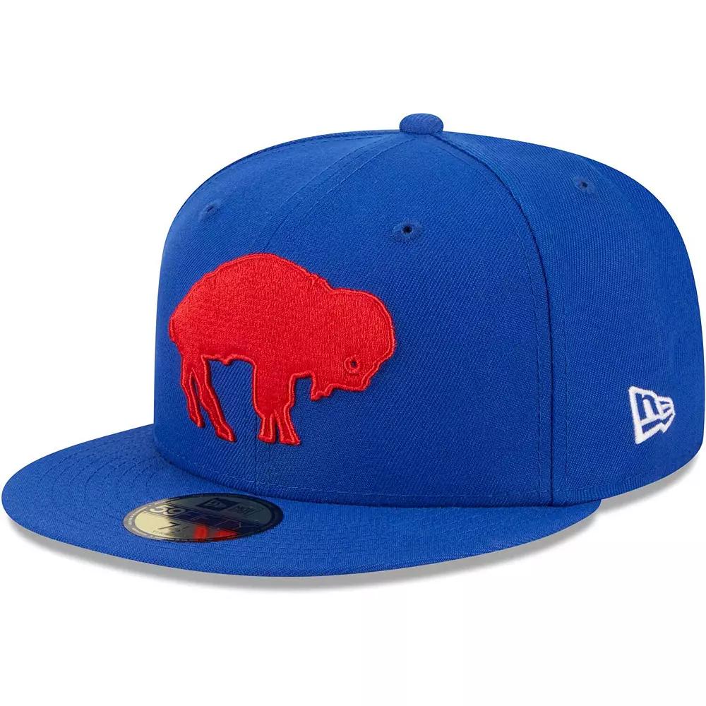 Men's New Era Royal Buffalo Bills Throwback Main 59FIFTY Fitted Hat,  Product Image