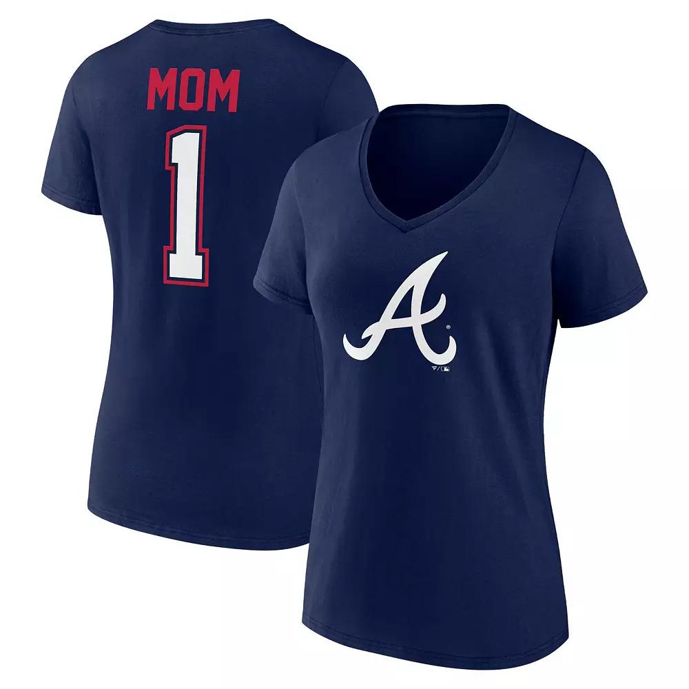 Women's Fanatics Branded Navy Atlanta Braves Plus  Product Image
