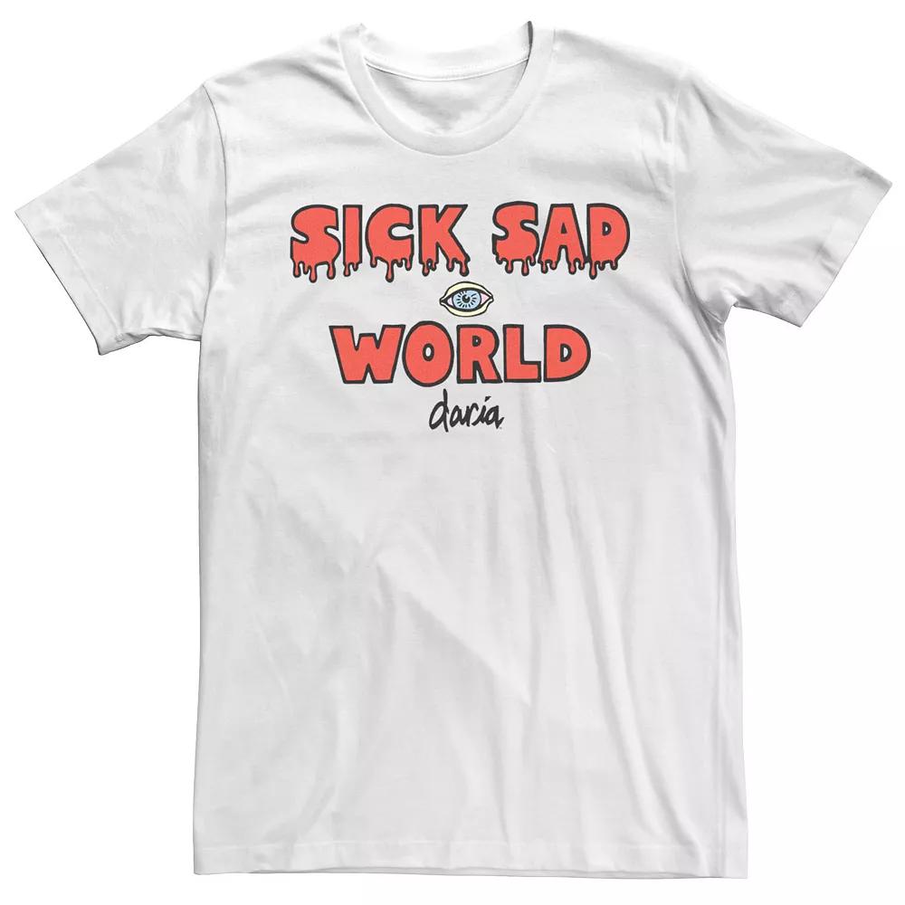 Men's MTV Daria Sick Sad World Text Tee,  Product Image