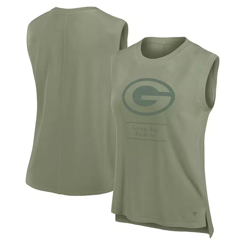 Womens Fanatics Olive New York Jets Studio Embrace Tank Top Product Image