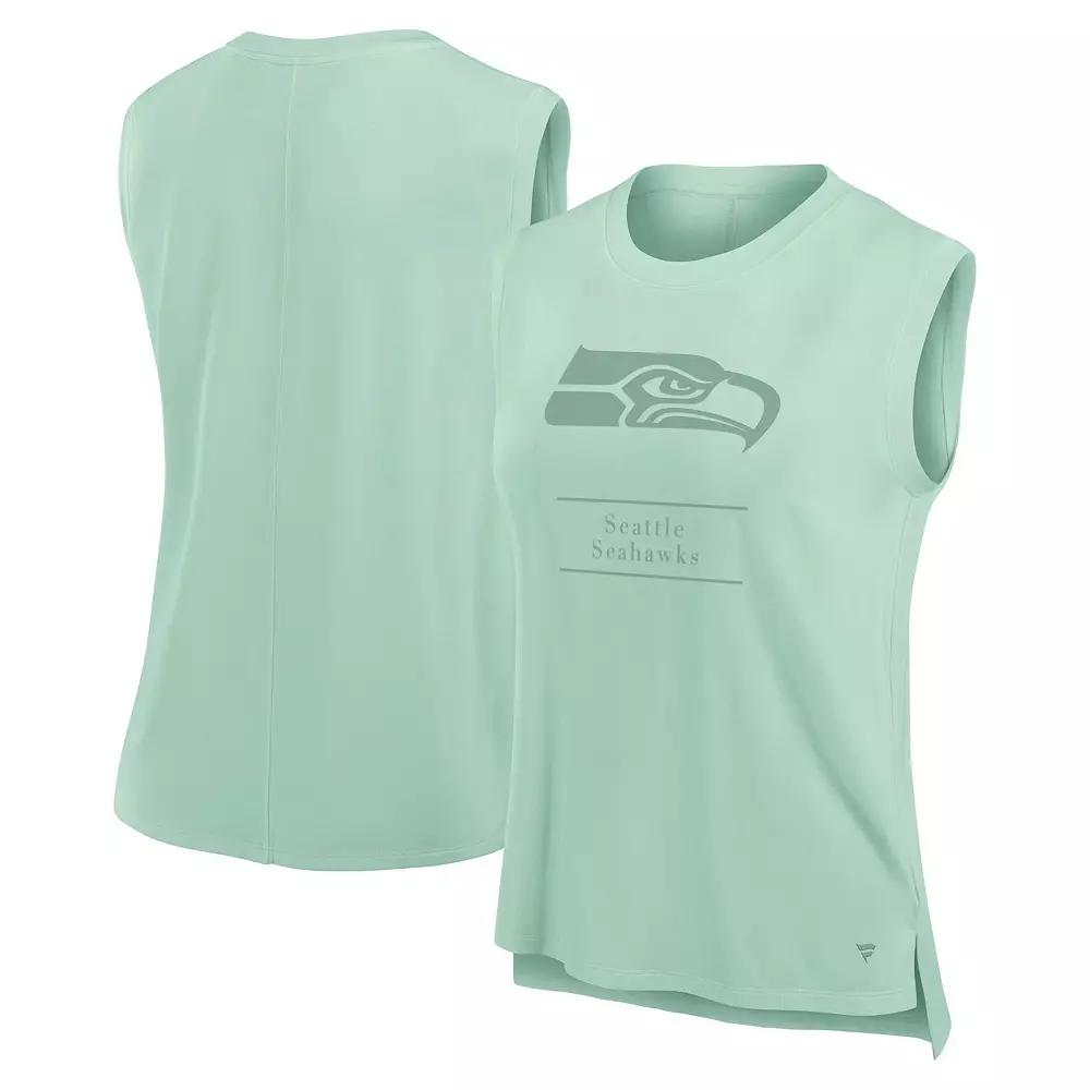 Women's Fanatics Mint Seattle Seahawks Studio Embrace Tank Top,  Product Image