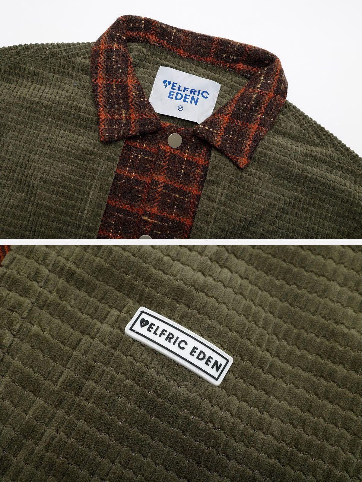 Aelfric Eden Corduroy Plaid Jacket Product Image