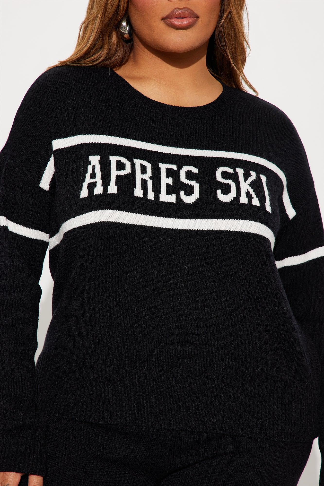 Snow Bunny Sweater Pant Set - Black Female Product Image