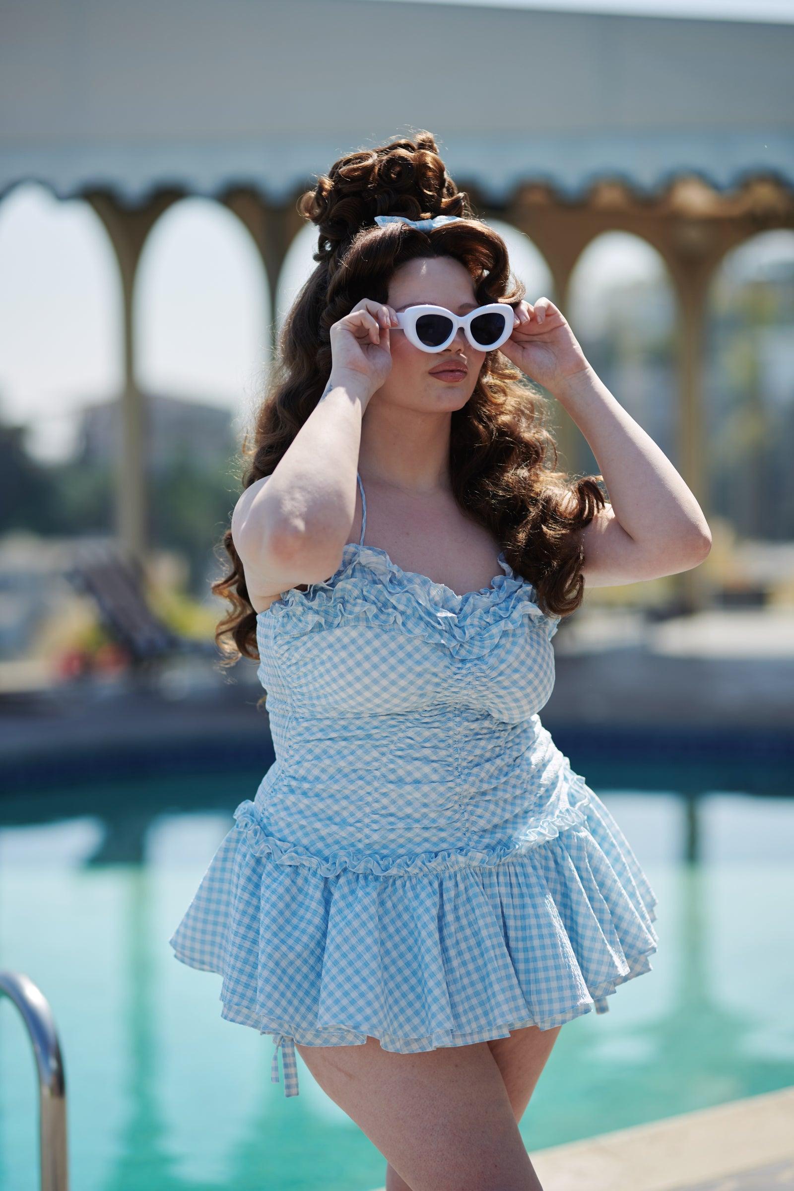 The Blue Gingham Cherry On Top Set Product Image