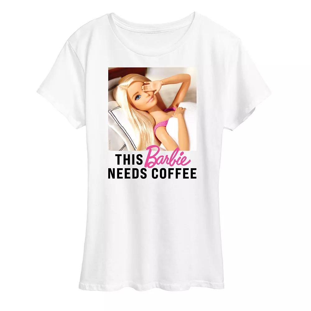 Women's Barbie® Needs Coffee Graphic Tee, Girl's,  Product Image