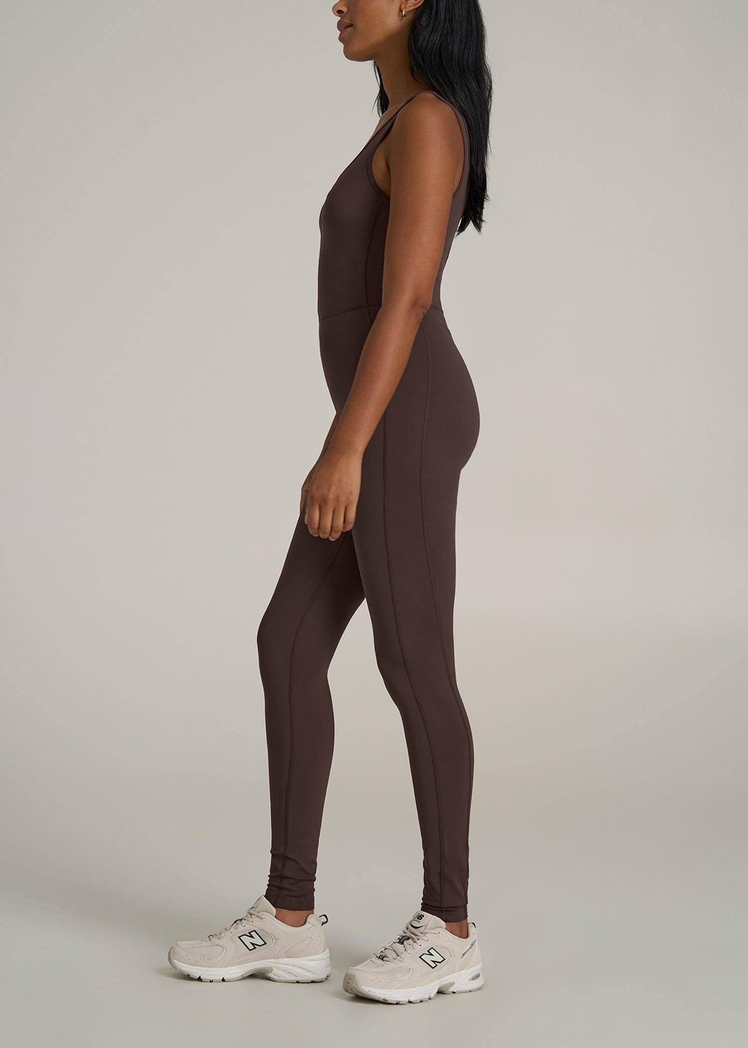Balance Scoop Neck Jumpsuit for Tall Women in Espresso Female Product Image