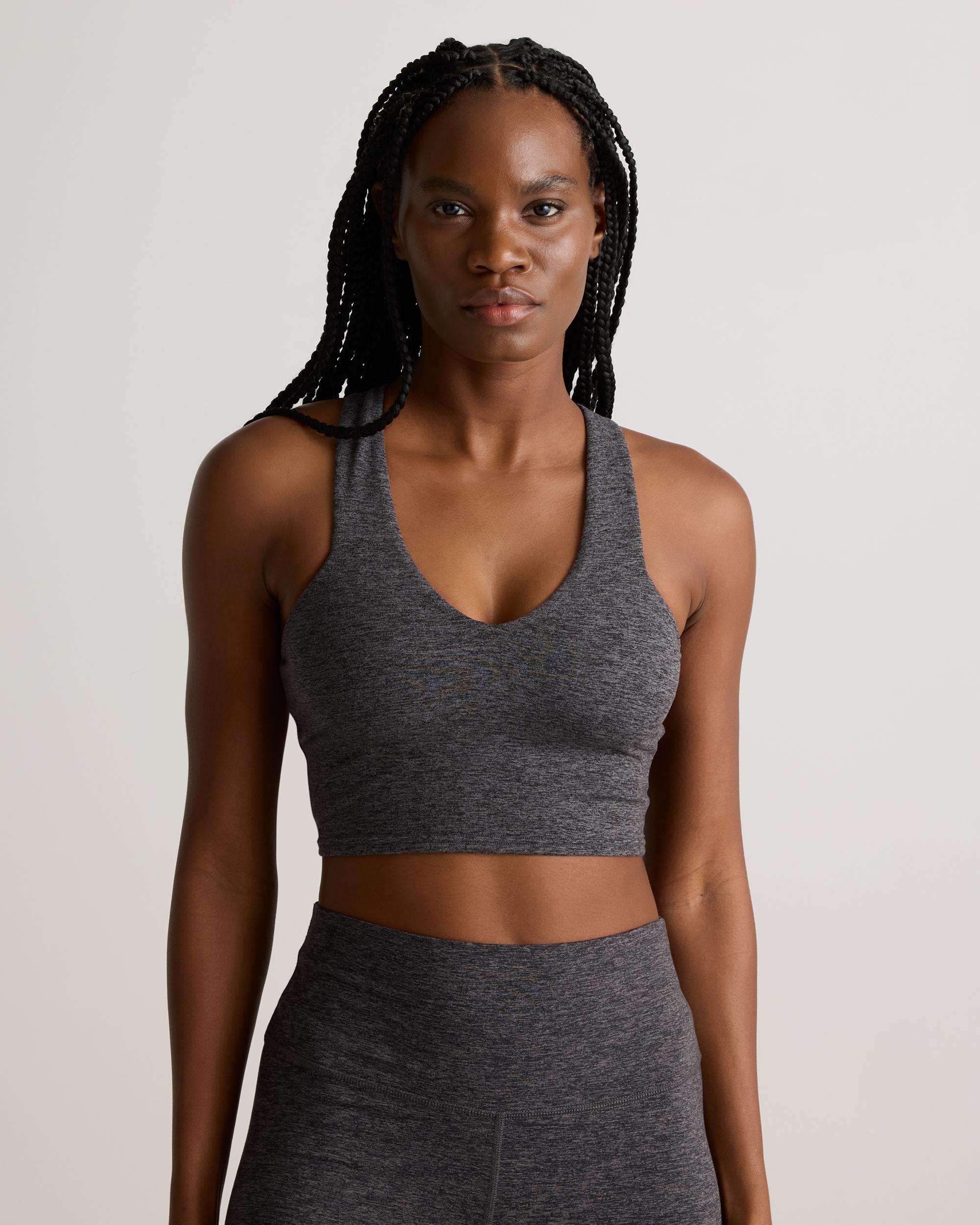 Quince | Women's Super Soft Performance Cropped Tank Top Flowknit Activewear, Recycled Polyester Product Image