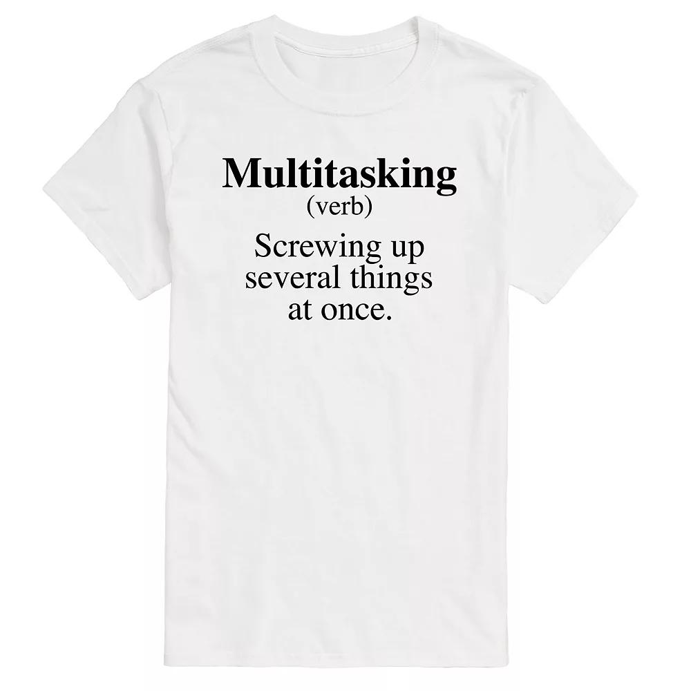 Big & Tall Multitasking Definition Graphic Tee, Men's,  Product Image