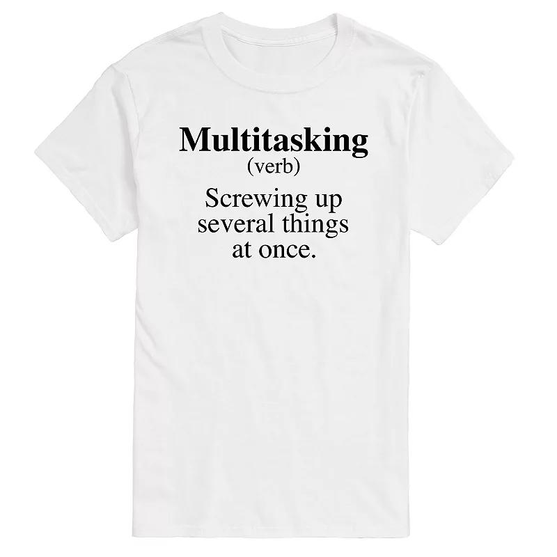 Big & Tall Multitasking Definition Graphic Tee, Men's,  Product Image