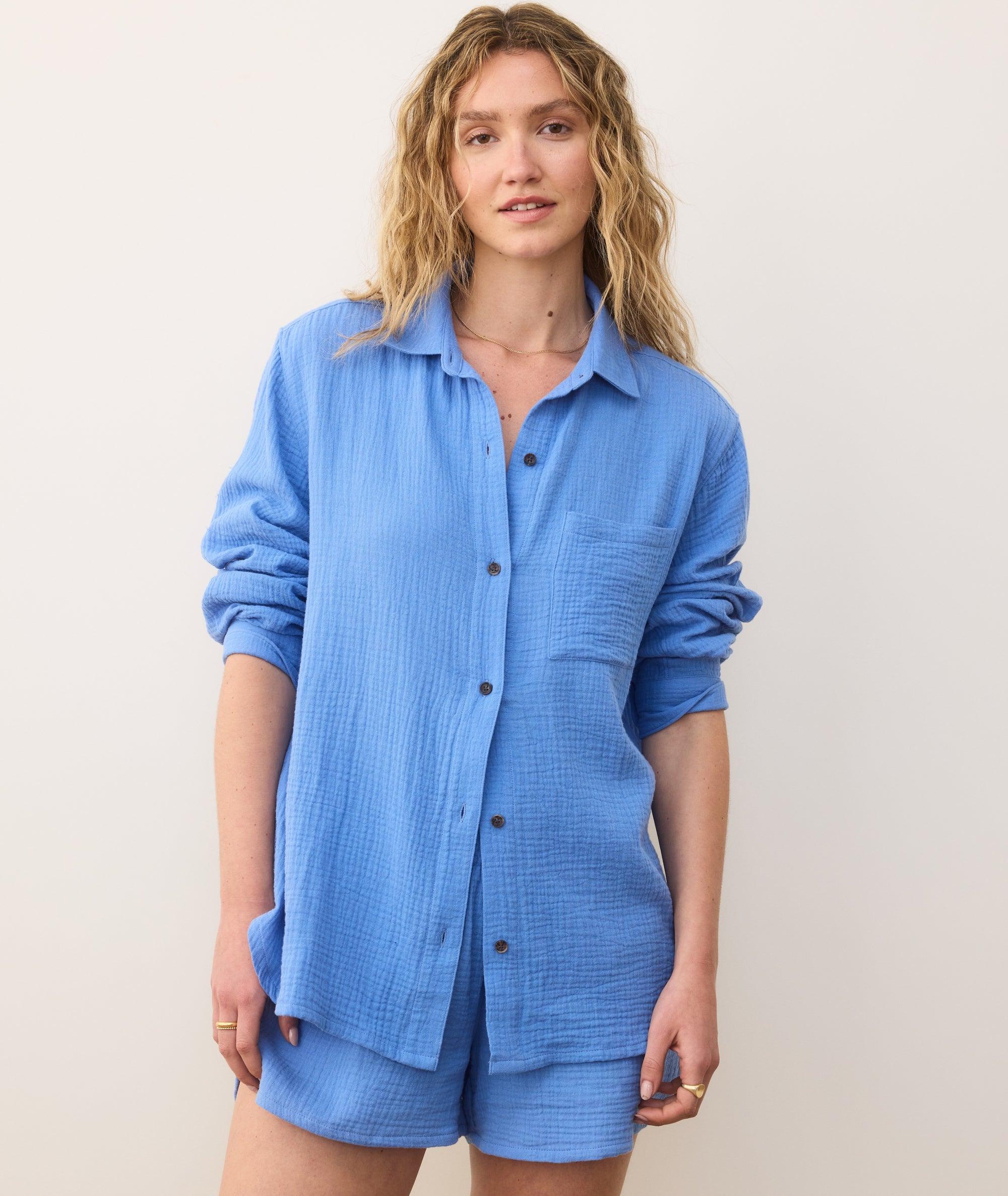 Jane Relaxed Double Cloth Shirt Product Image