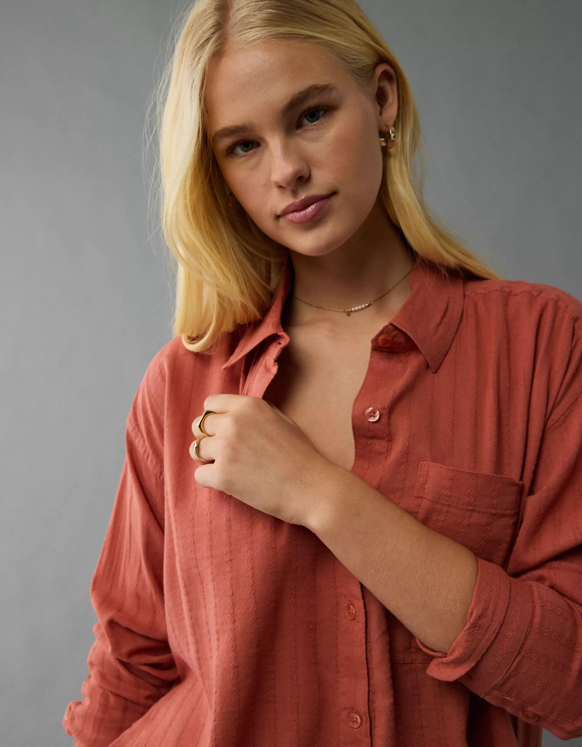 AE Perfect Button-Up Shirt Product Image