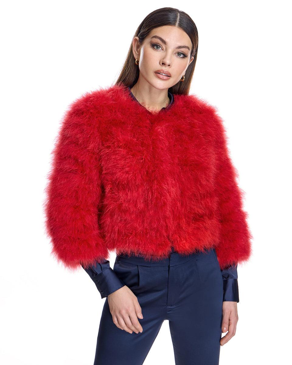 Collarless Feather Bolero Product Image