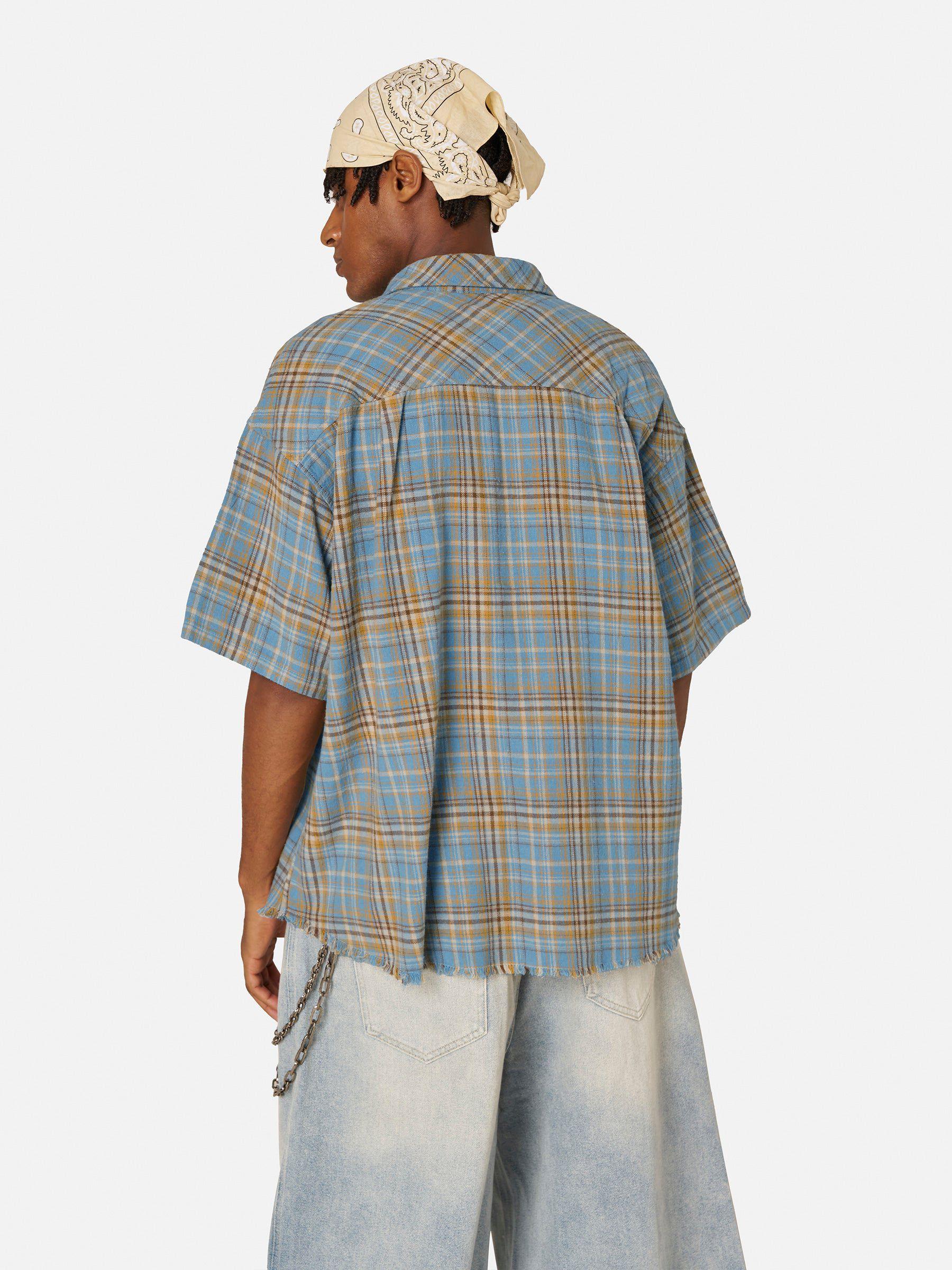 Aelfric Eden Gradient Plaid Pocket Shirt Product Image