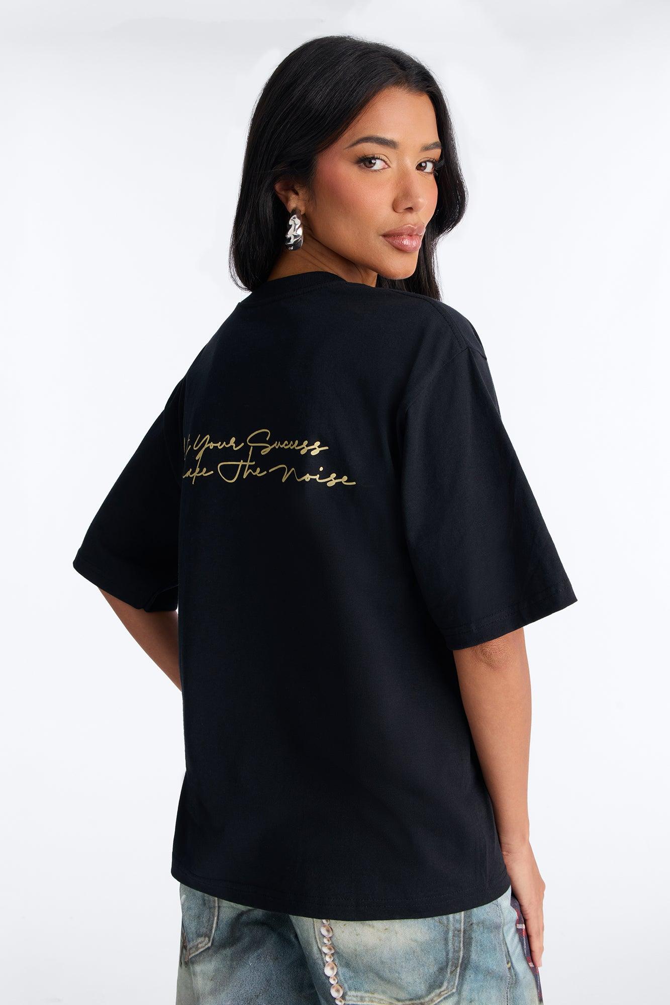 Hustle In Silence Tee - Black Female Product Image
