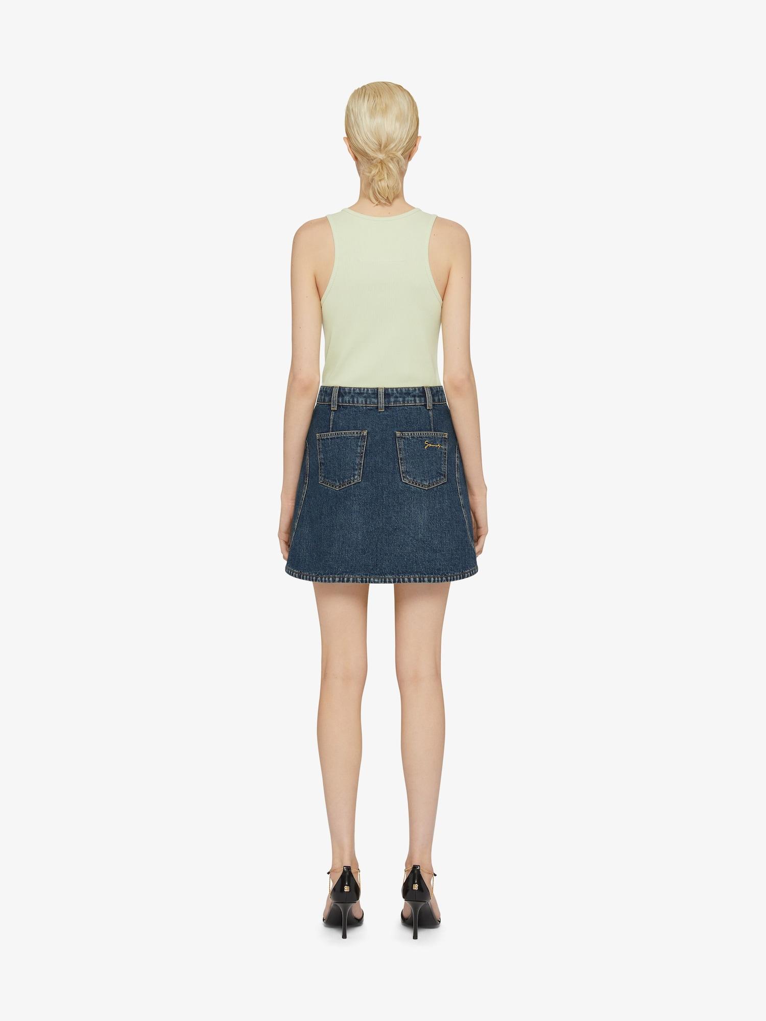 Mini skirt in denim Product Image