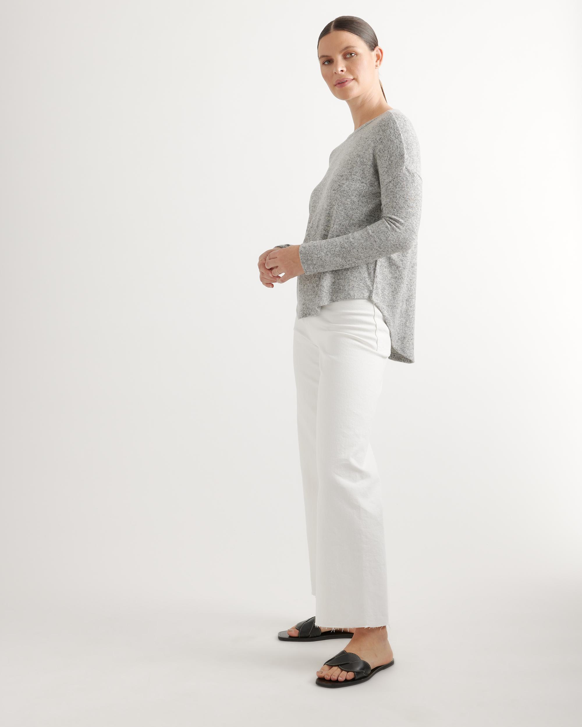 Quince | Women's Brushed Long Sleeve Lounge T-Shirt Size XL, Rayon Product Image