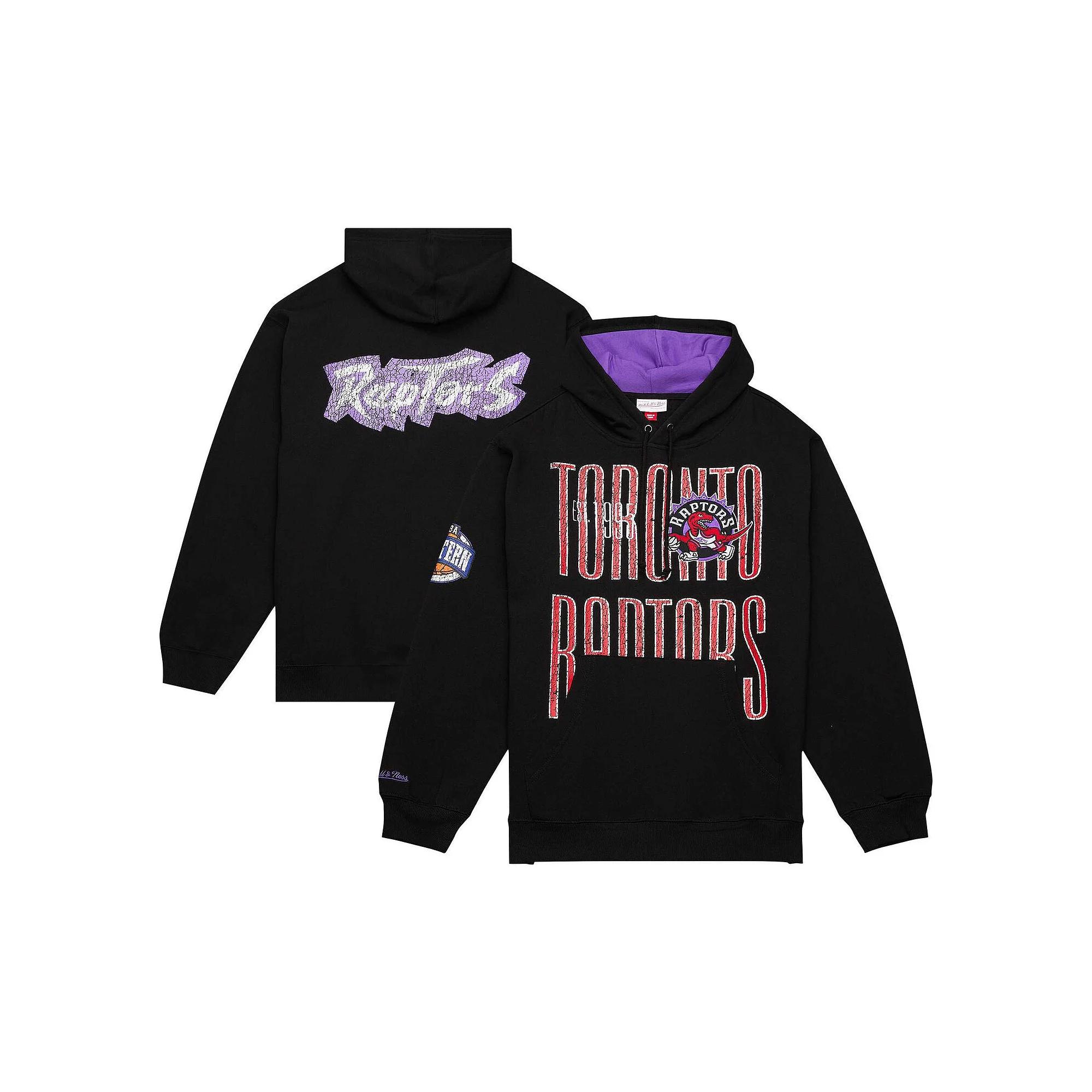 Men's Mitchell & Ness Black Toronto Raptors Hardwood Classics OG 2.0 Pullover Hoodie, Size: 2XL, Rpt Black Product Image