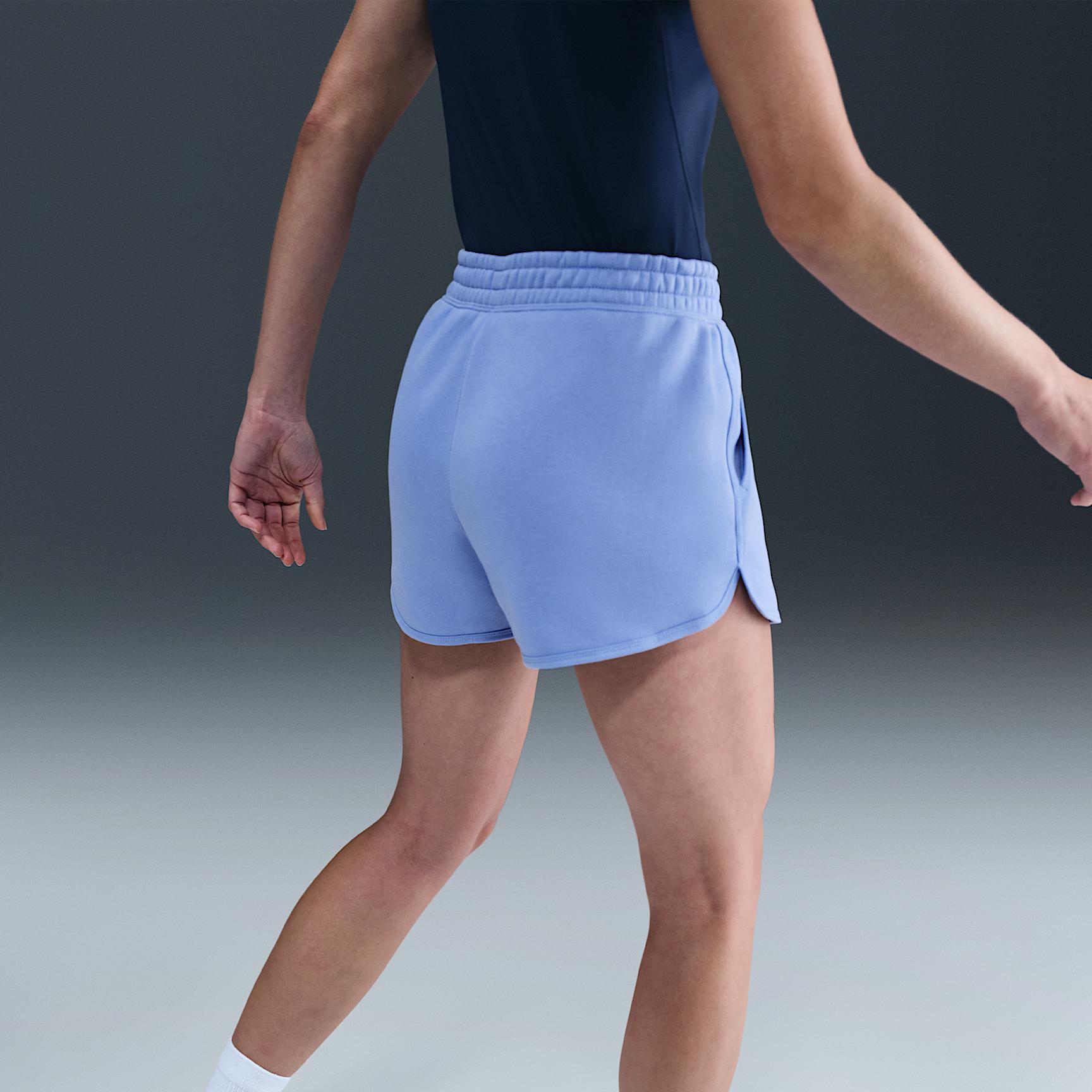 Nike Womens Court Heritage Mid-Rise Fleece Tennis Shorts | HJ8990-494 Product Image