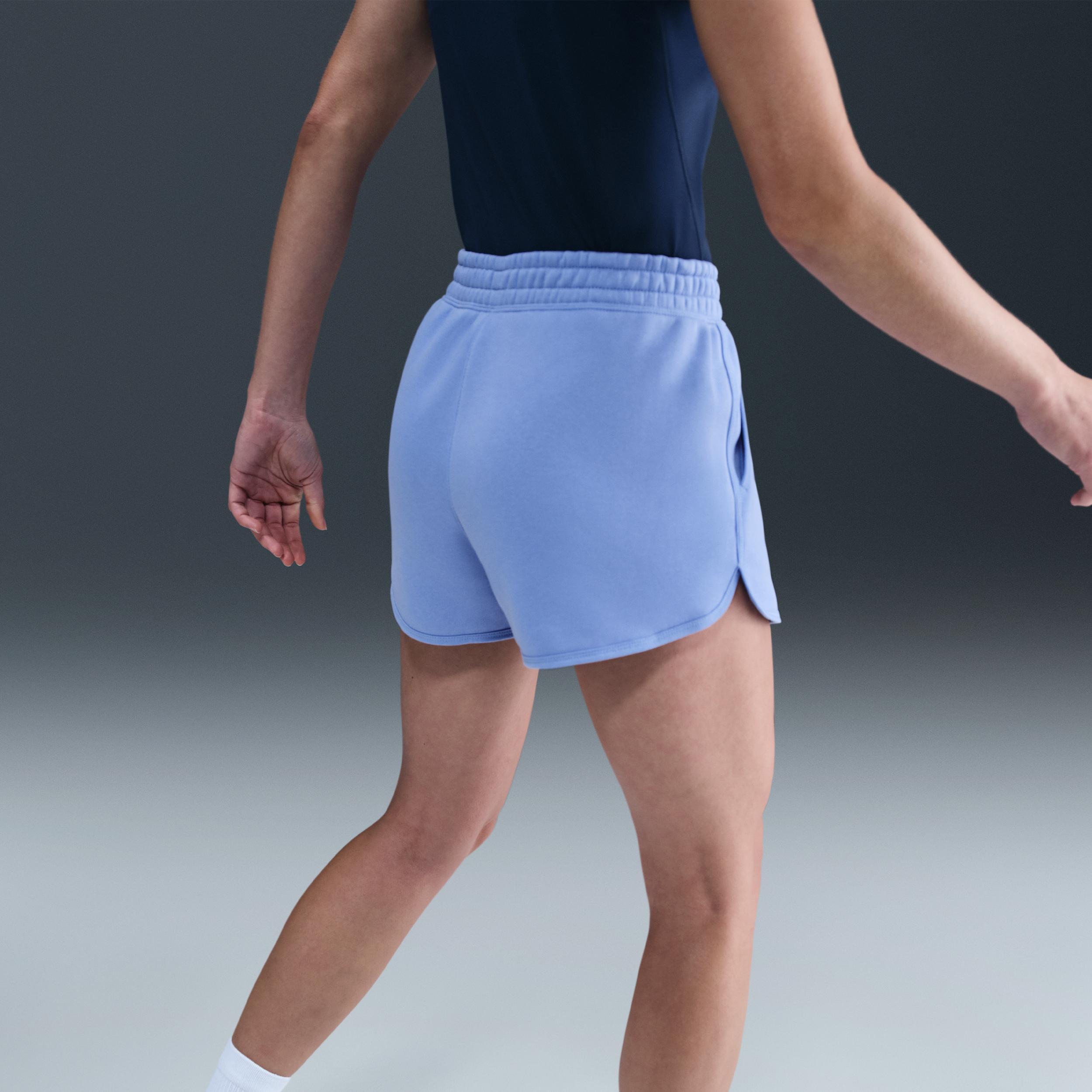 Nike Womens Court Heritage Mid-Rise Fleece Tennis Shorts | HJ8990-494 Product Image